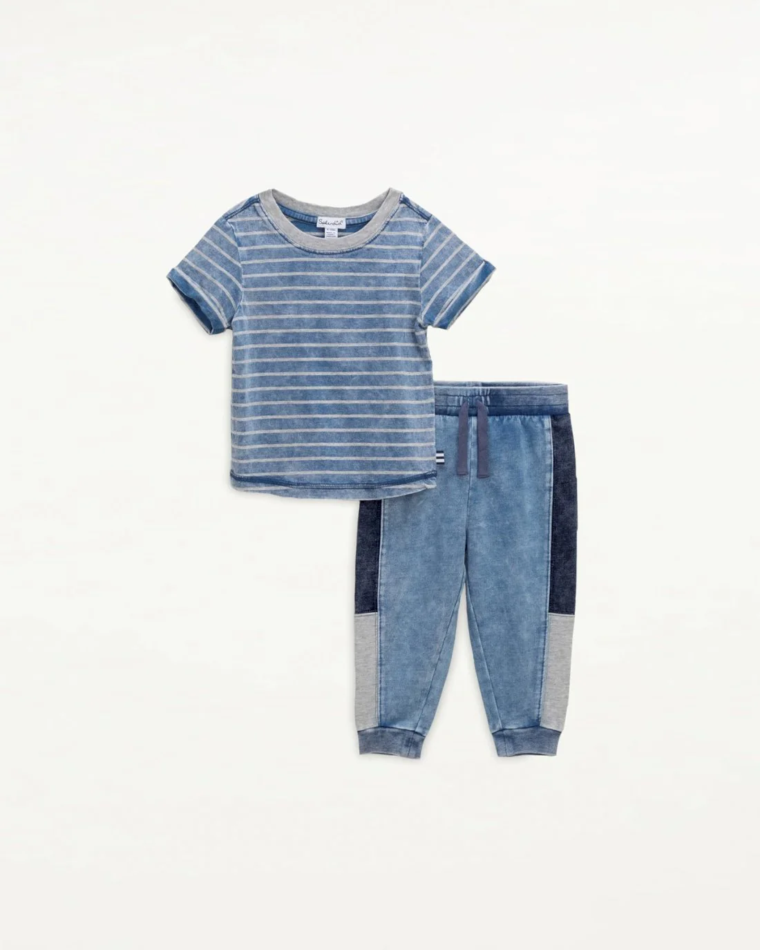 Infant Boy Indigo Stripe Top Set