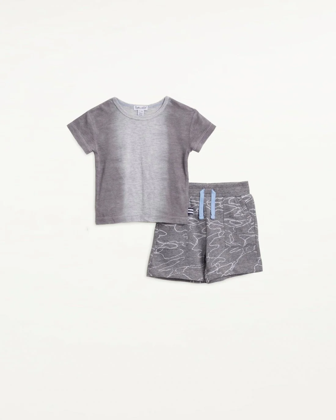 Infant Boy Scribble Camo Short Set