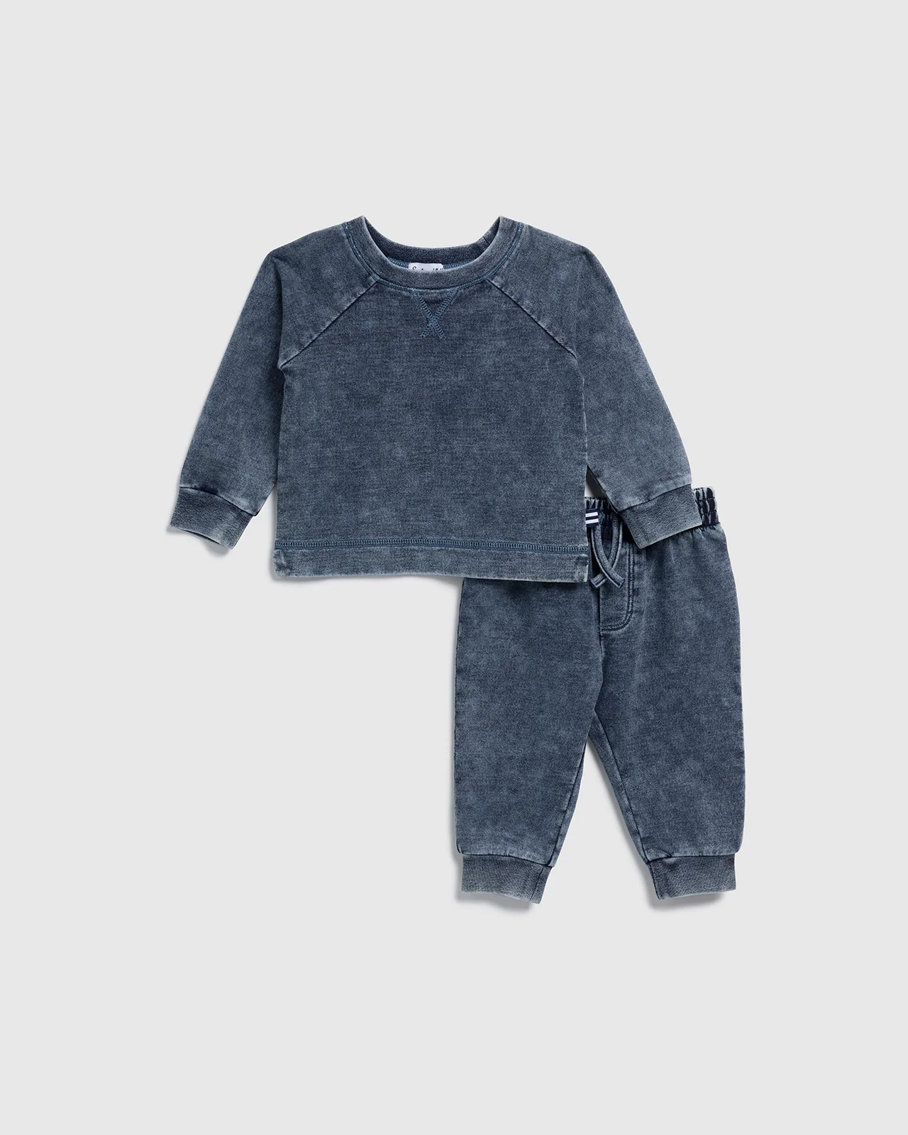 Infant Boy Dark Rinse Jogger Set