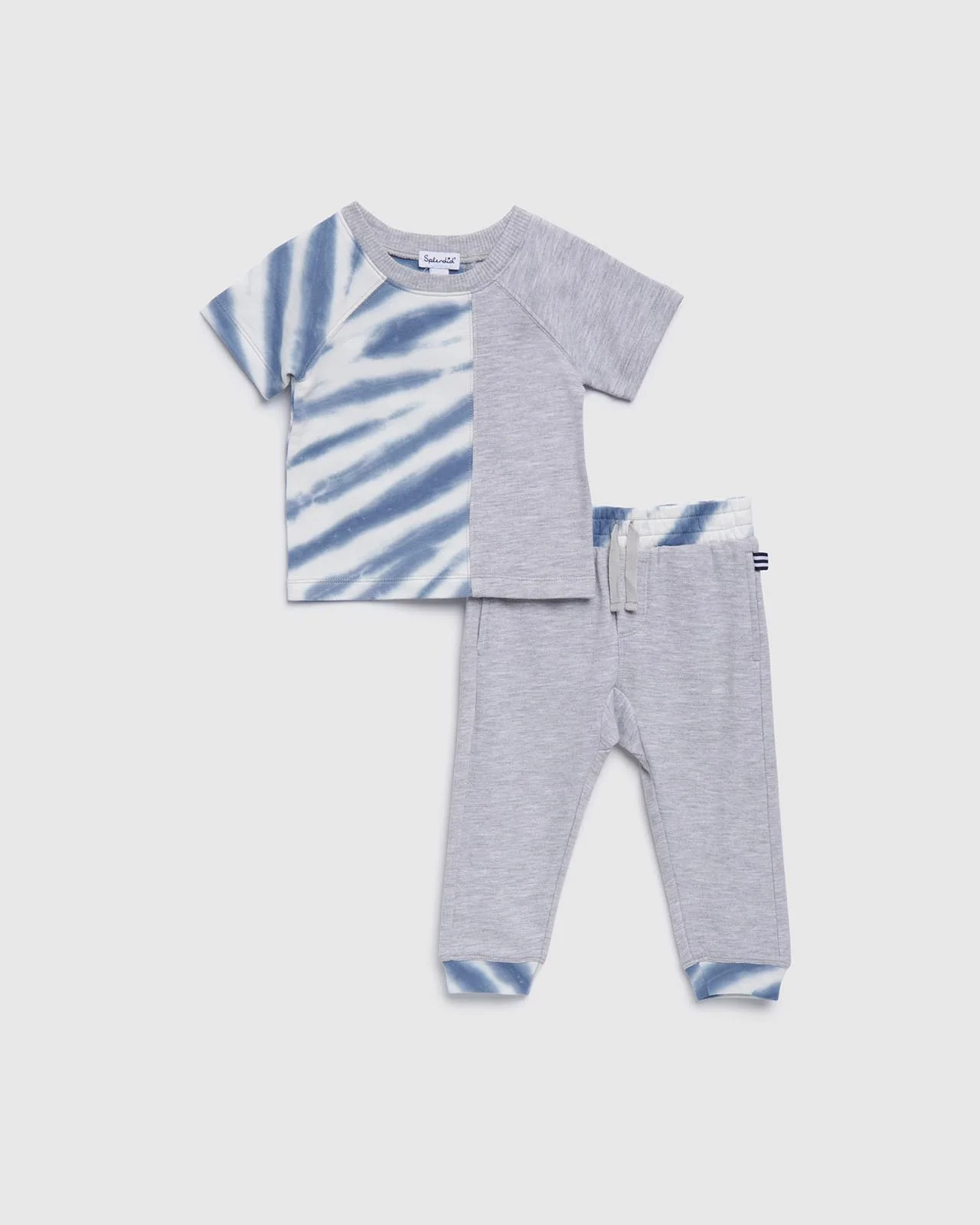 Infant Boy Cool Blue Tie Dye Set