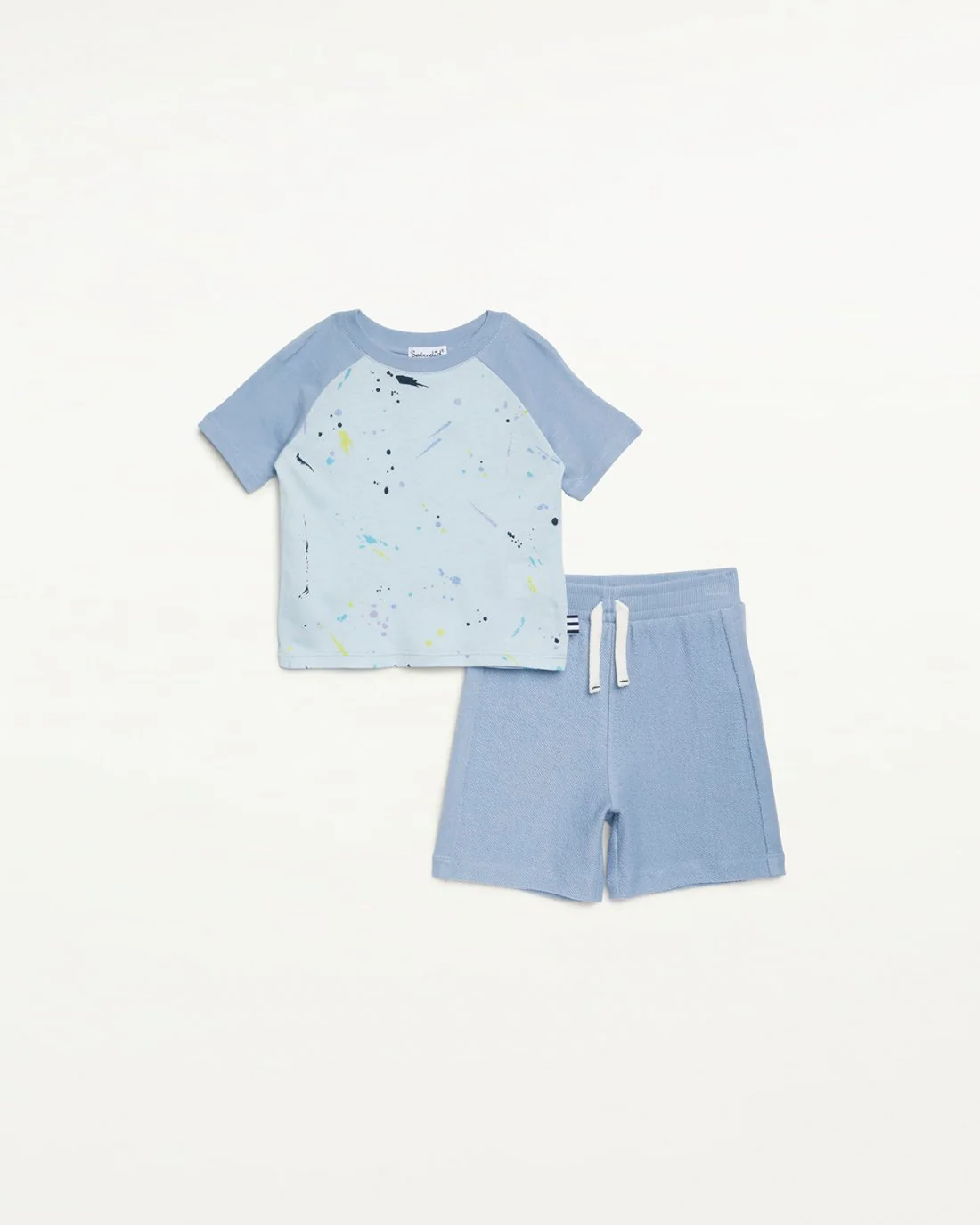Infant Boy Splatter Short Sleeve Tee Set