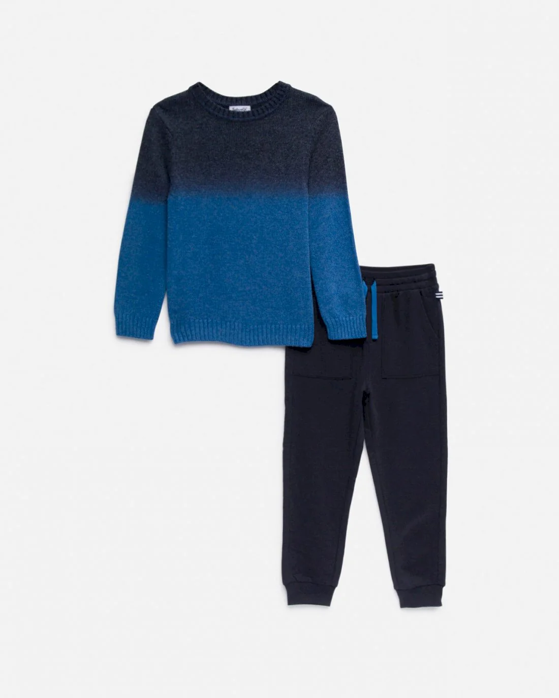 Toddler Boy Mood Blue Dip Dye Long Sleeve Set
