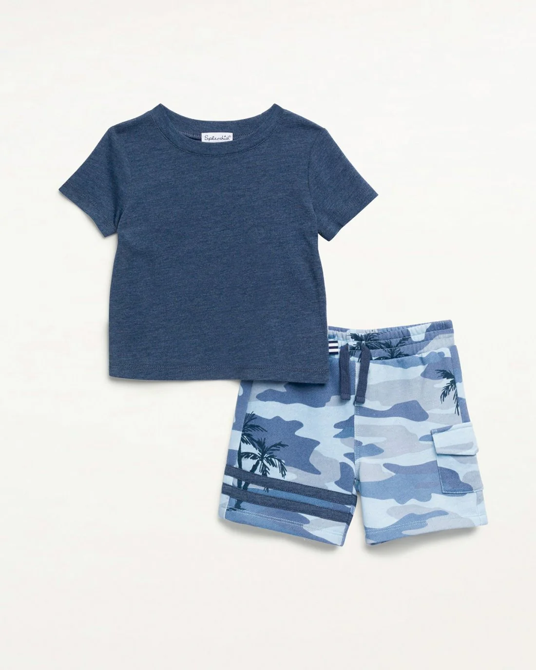 Toddler Boy Palm Tree Camo Tee Set