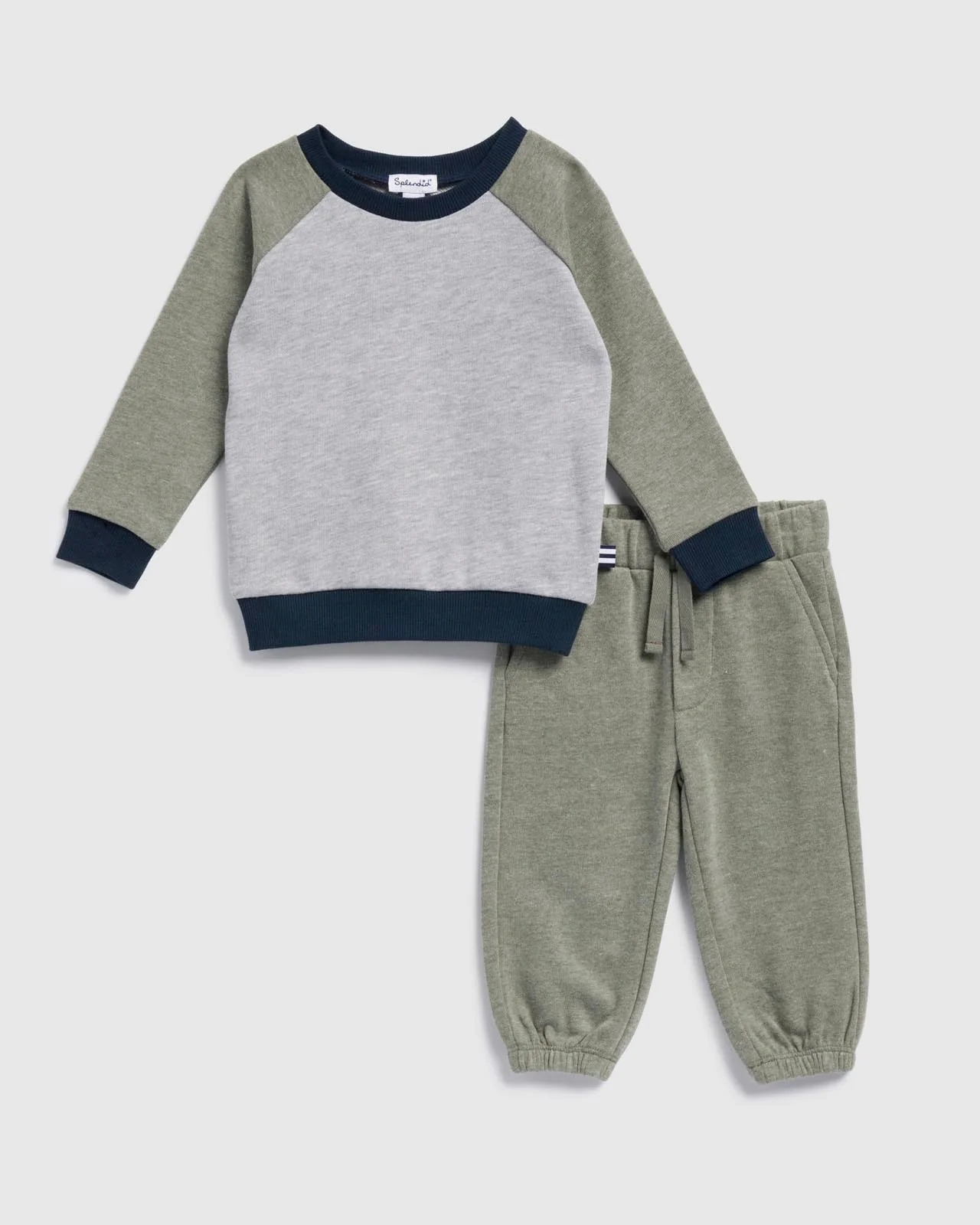 Toddler Boys Colorblock Sweatshirt Set