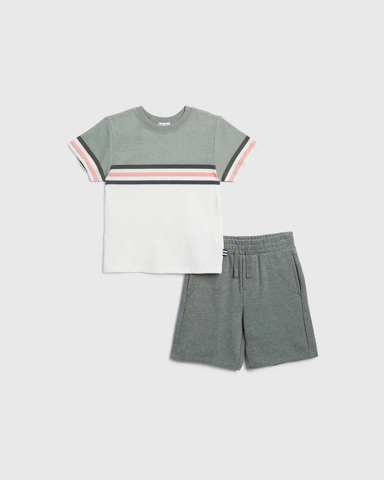 Toddler Boy Sunset Beach Short Sleeve Set