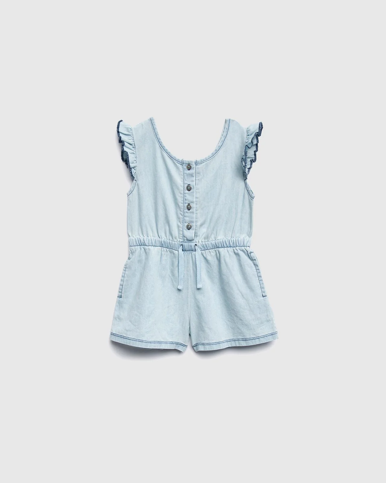 Infant Girls Chambray Romper