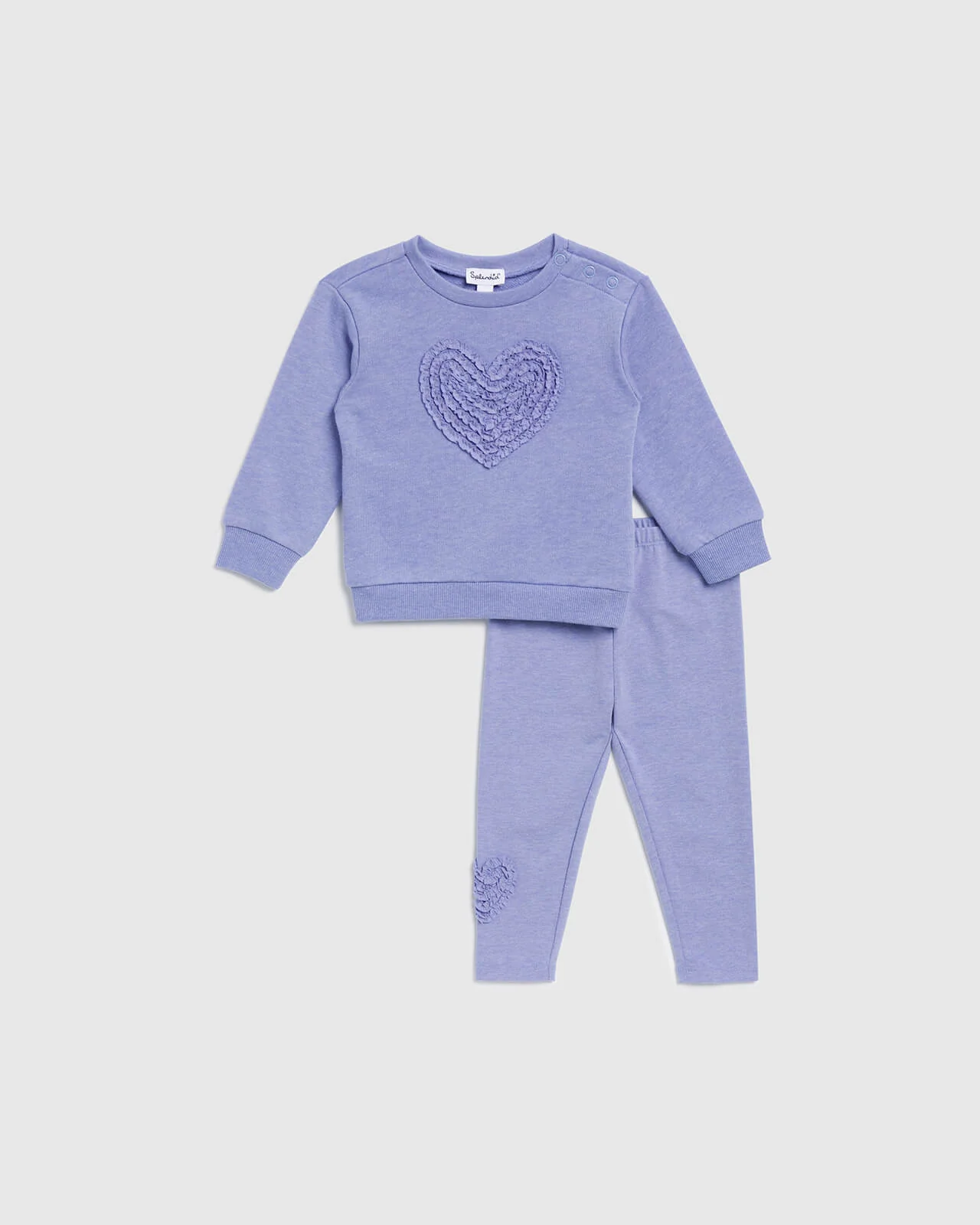 Infant Girl Ruffle Hearts Set