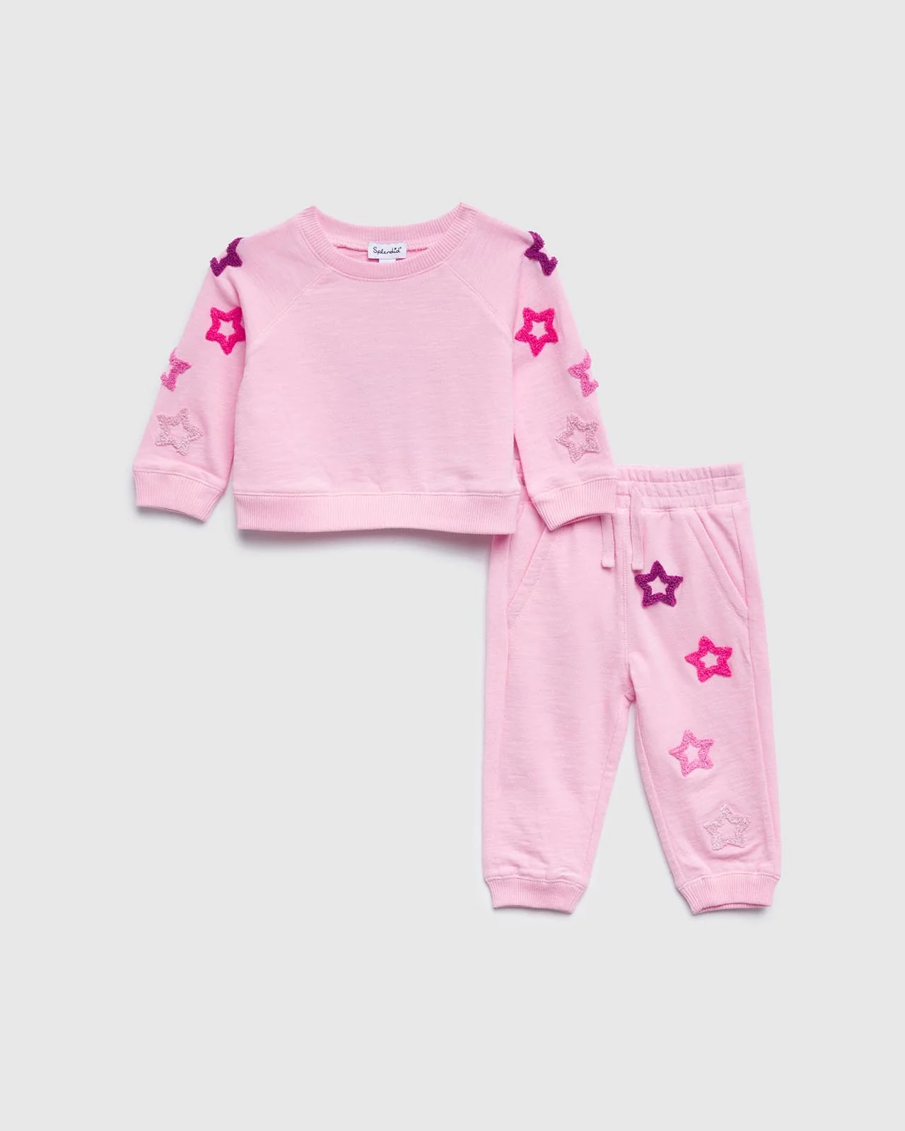 Infant Girls Open Star Jogger Set