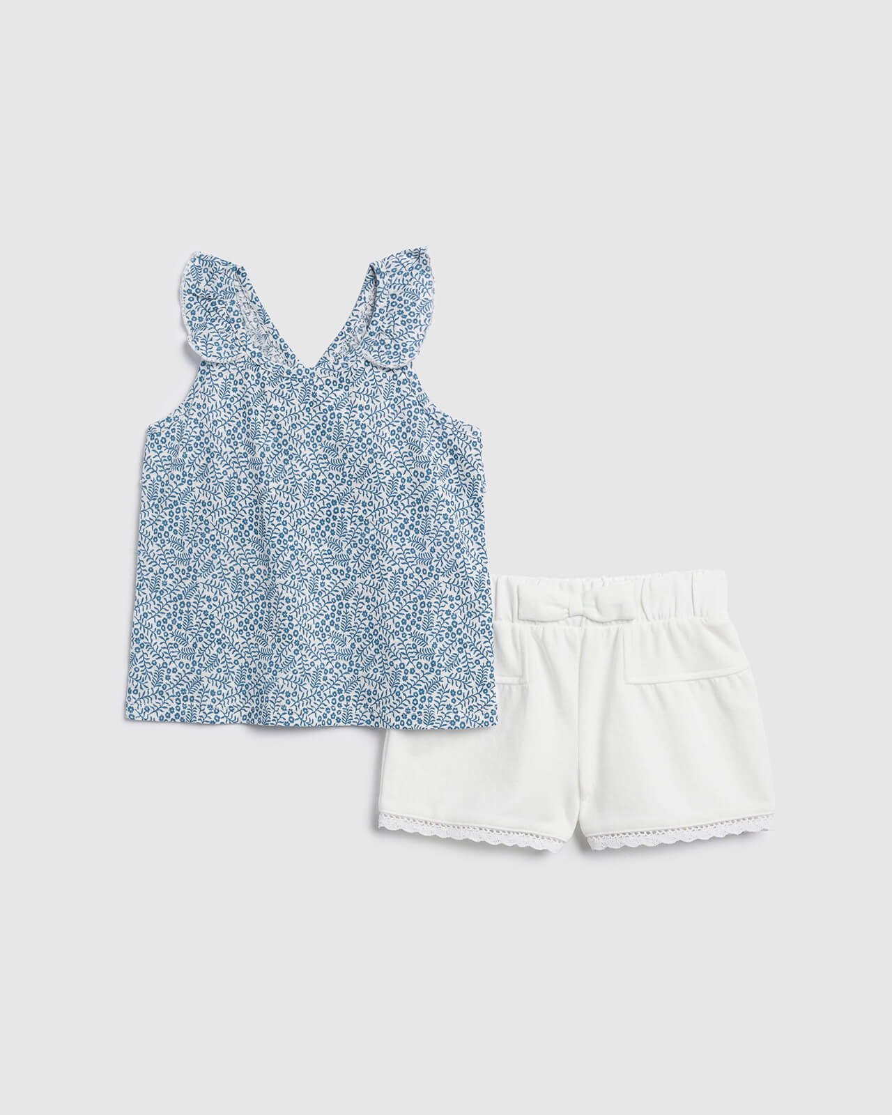 Toddler Girl Seaside Floral Tank Set