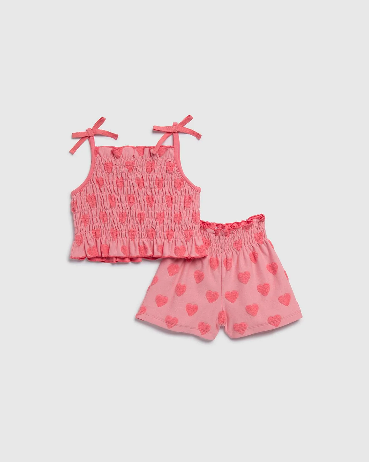 Toddler Girls Summer Hearts Tank Set
