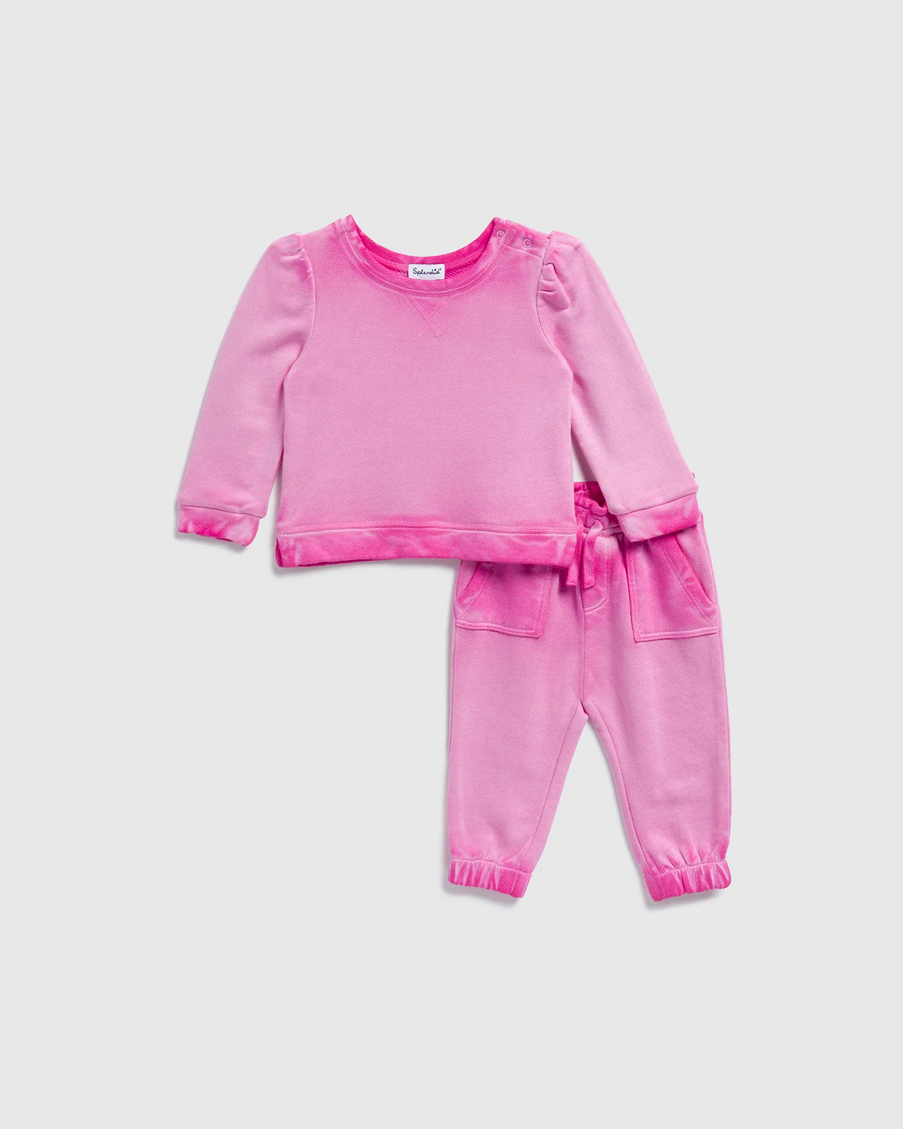 Infant Girl Pretty in Pink Jogger Set