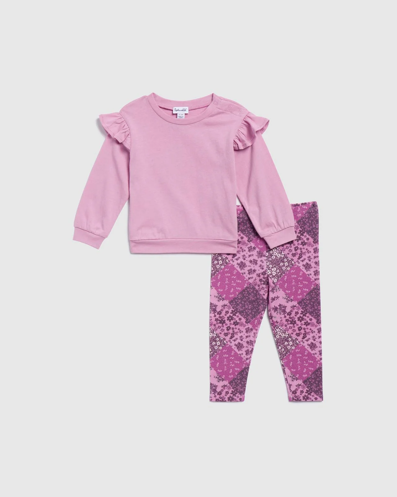 Infant Girls Patchwork Legging Set