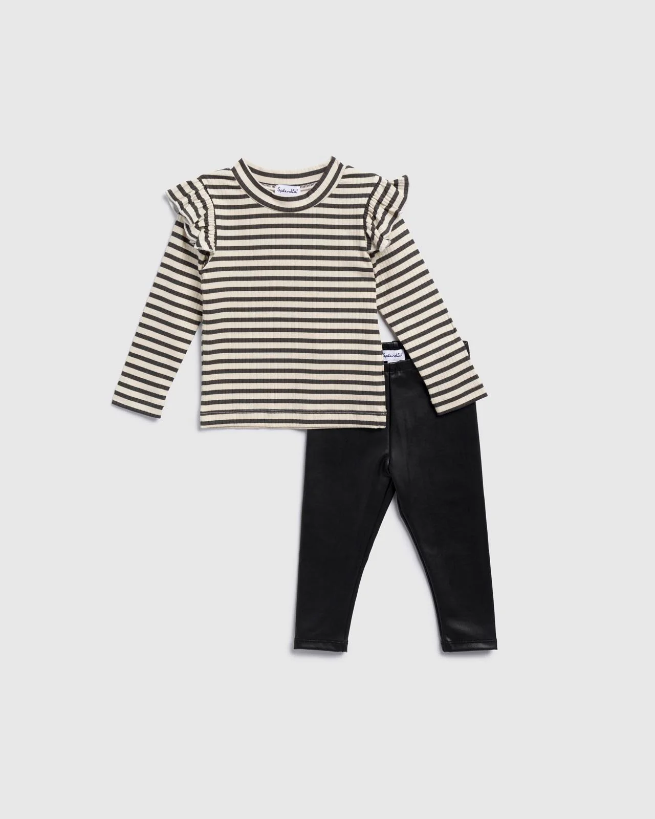 Infant Girls Paris Stripe Legging Set