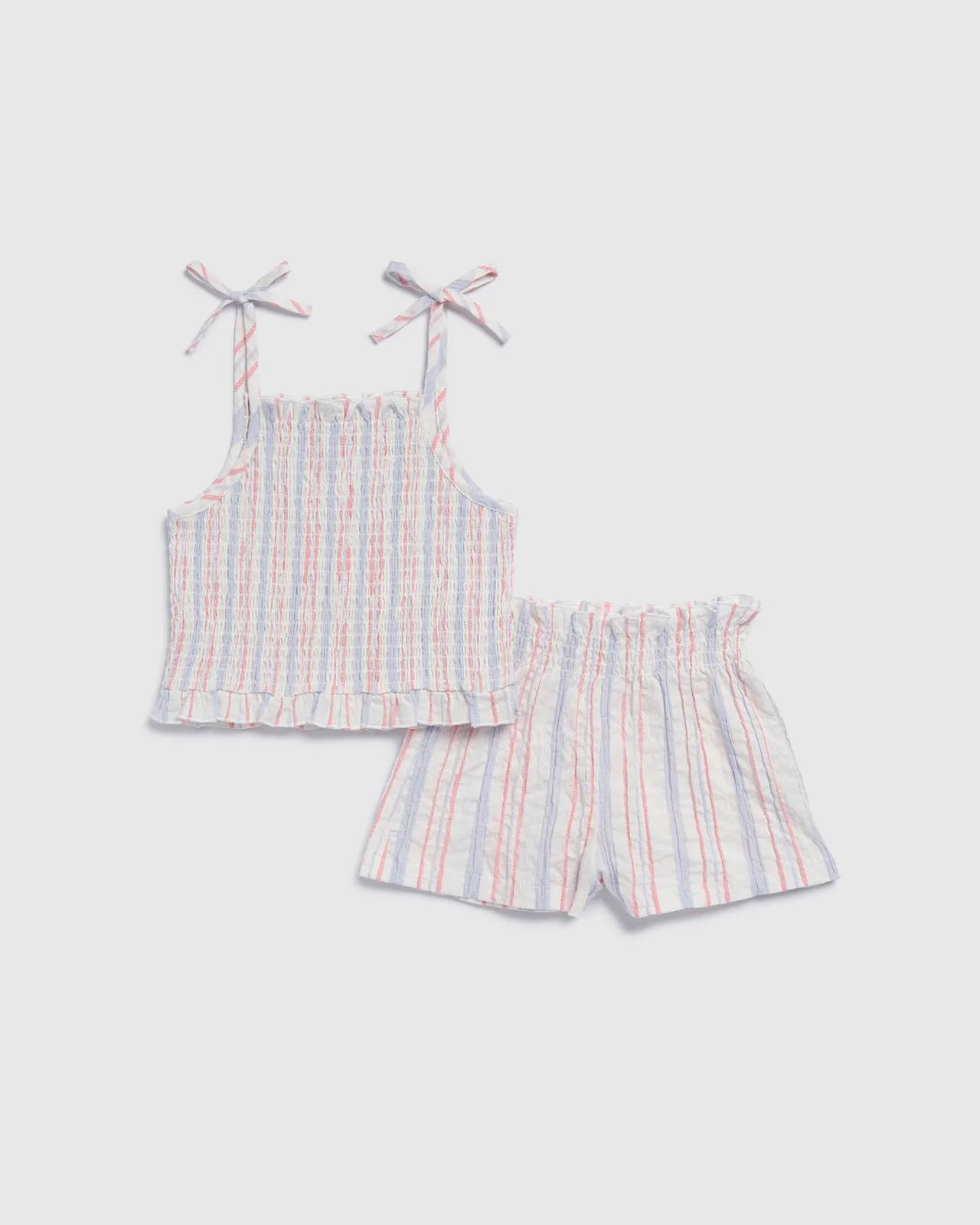 Toddler Girls Carnival Stripe Tank Set