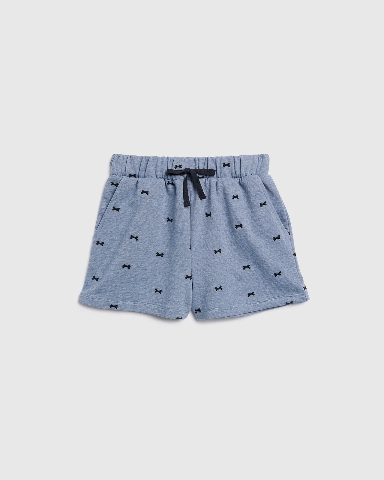 Girls Bow Embroidered Short