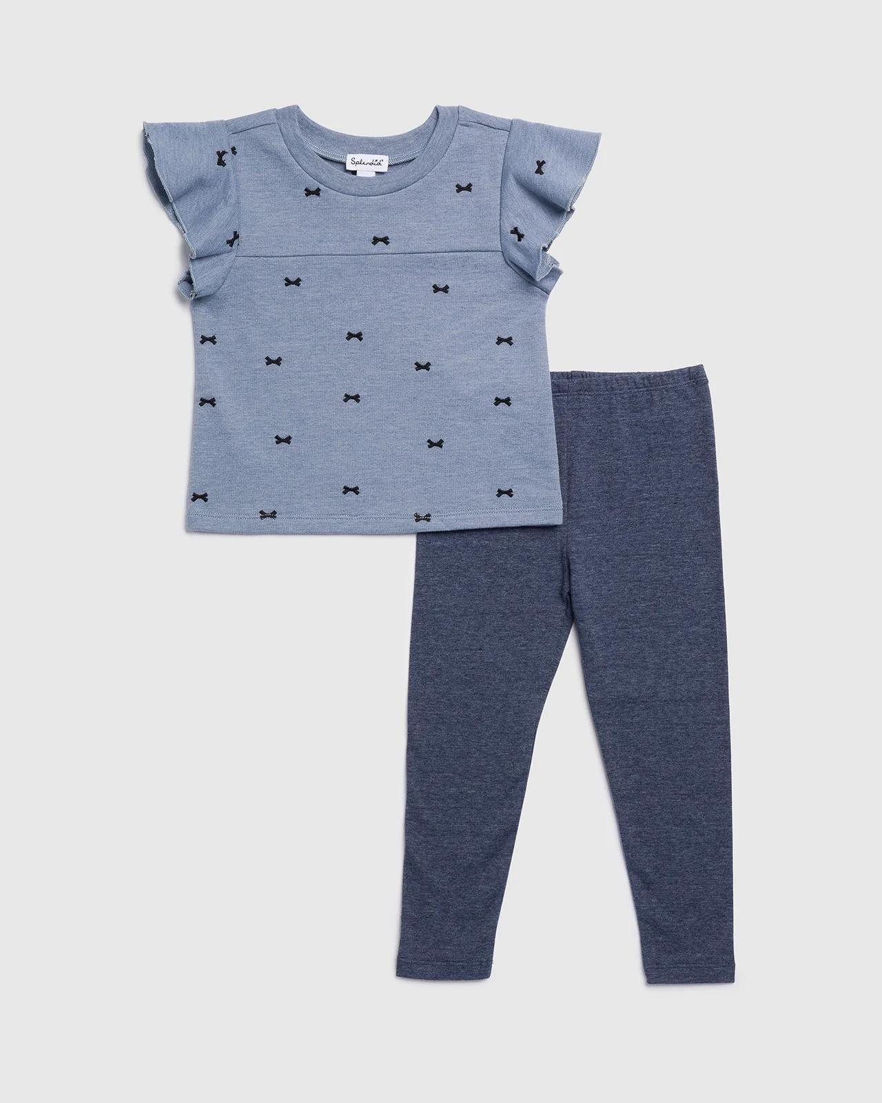 15919-toddler-girl-bow-ruffle-tee-set-1.webp Toddler Girl Bow Ruffle Tee Set
