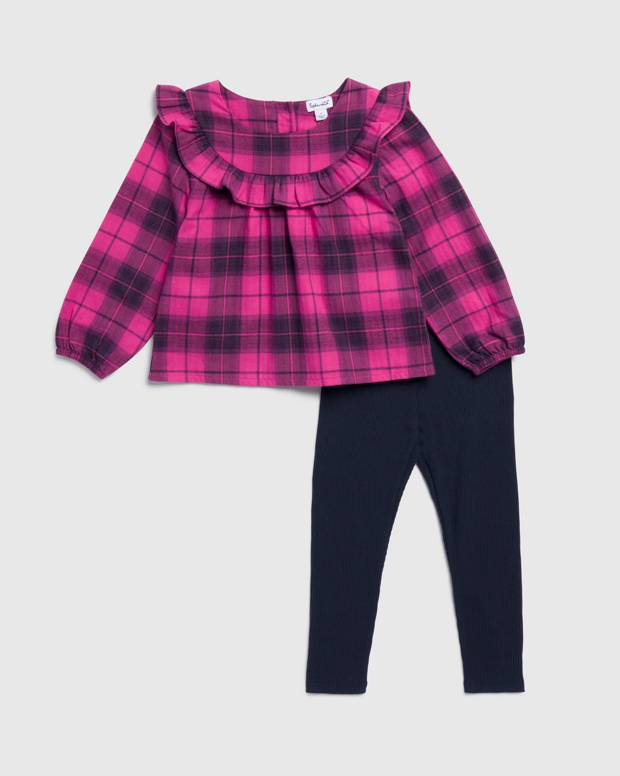 Toddler Girls Pretty In Plaid Legging Set