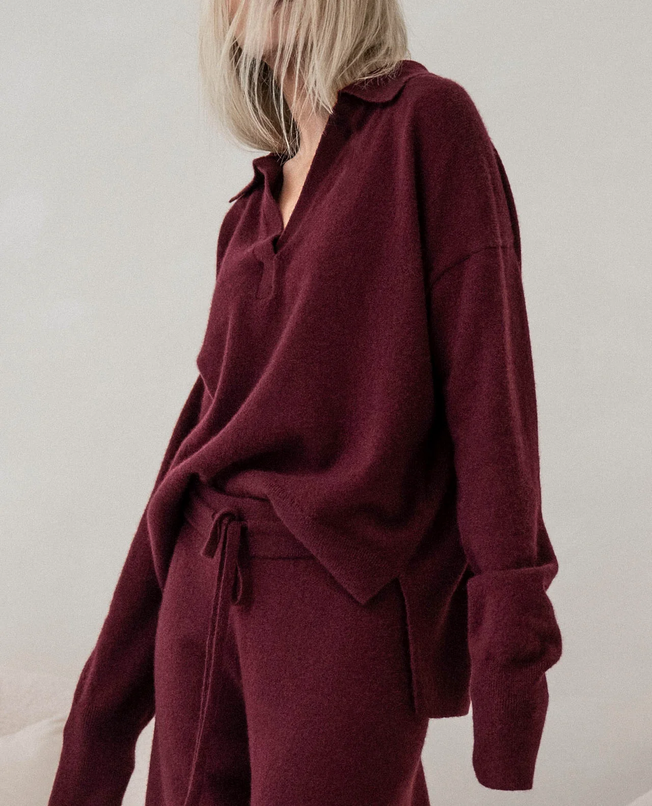 Tori Cashmere Polo Sweater