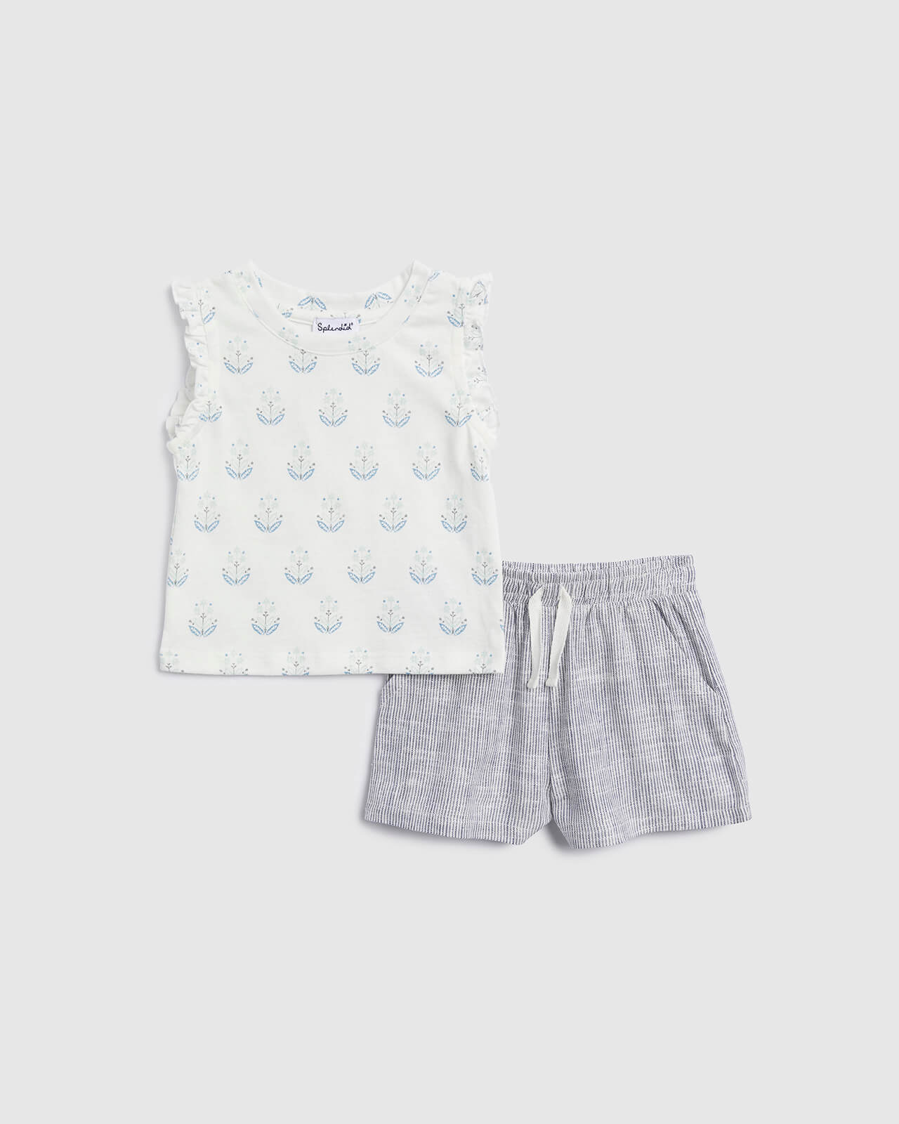 Infant Girl Ocean Cottage Short Sleeve Set