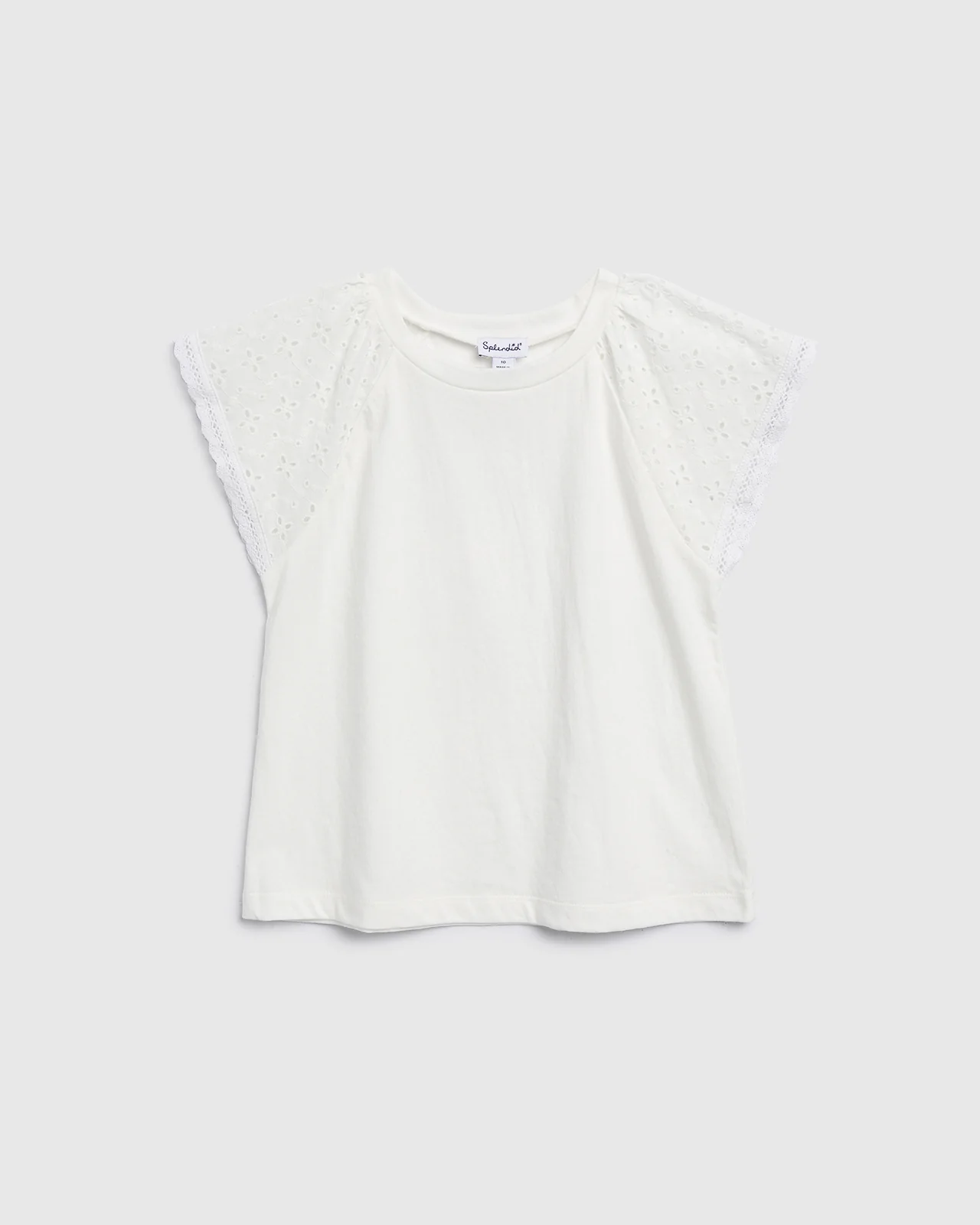 16356-girls-eyelet-sleeve-tee-1.webp Girls Eyelet Sleeve Tee