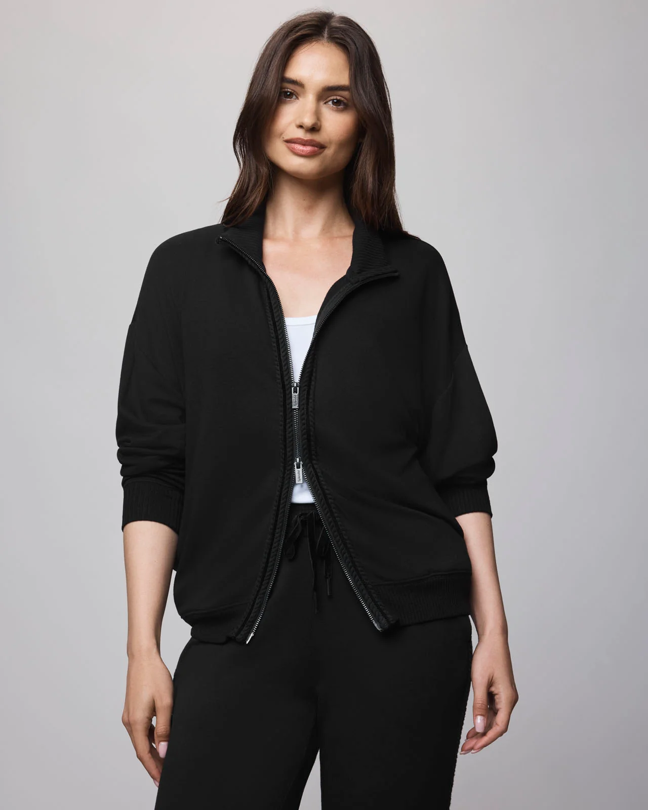 Supersoft Trim Zip Up Sweater Using LENZINGâ„¢ECOVEROâ„¢ Fibers