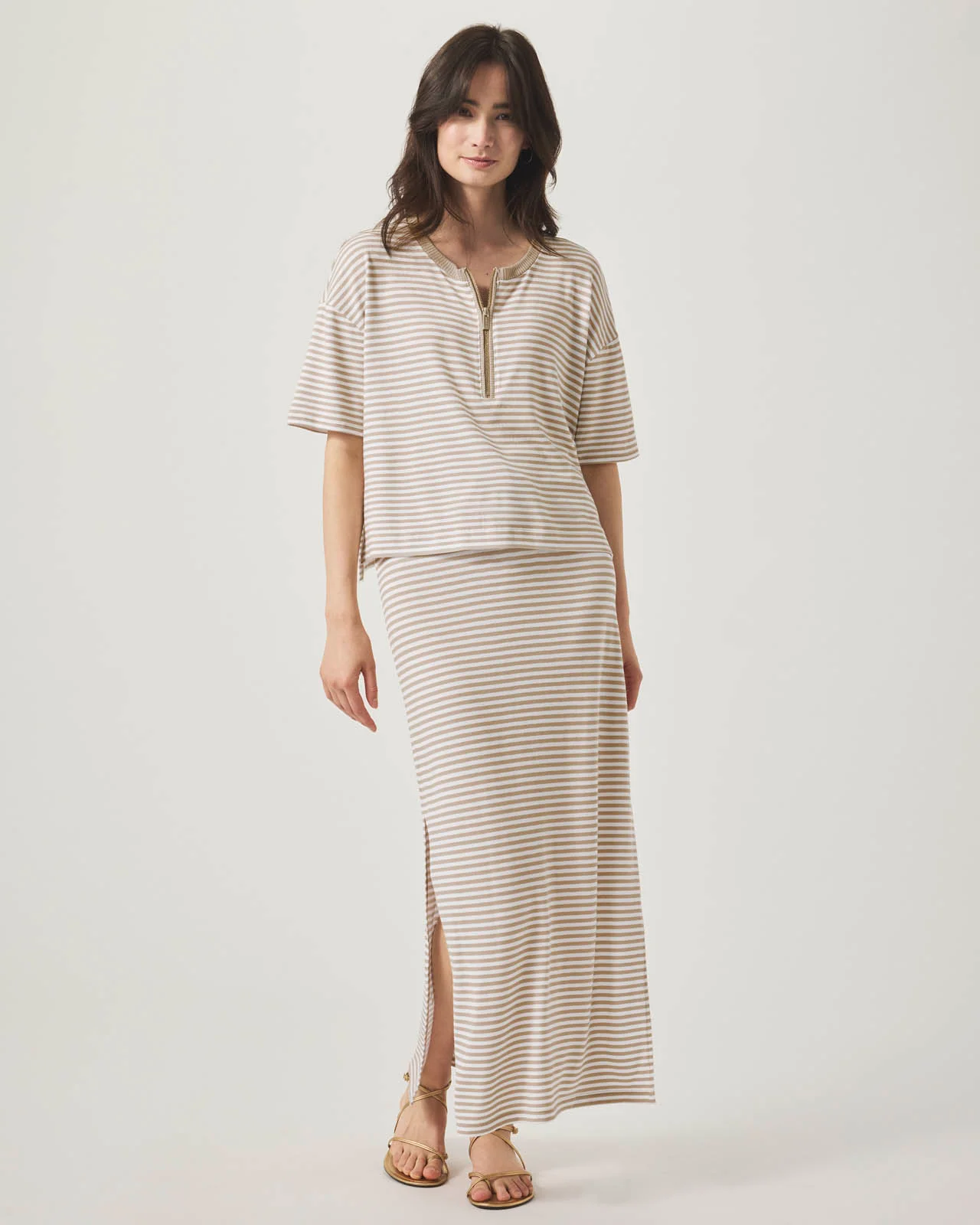 Brooke Short Sleeve Stripe Top