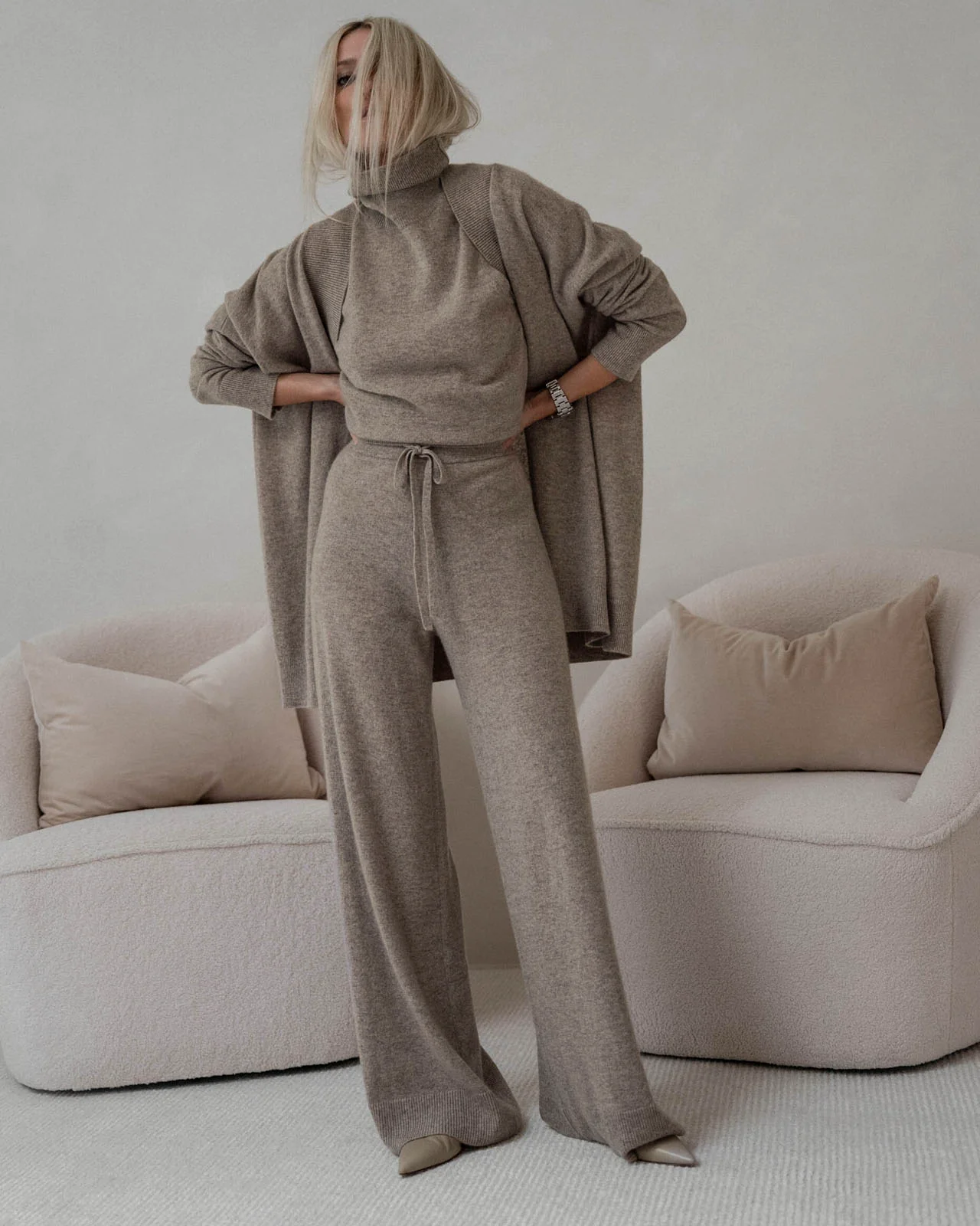 Tori Cashmere Oversized Cardigan
