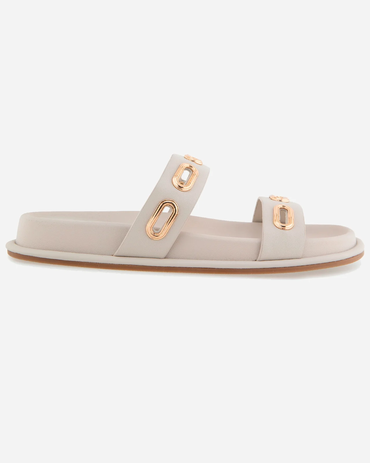 Carmen Slide in White Sand