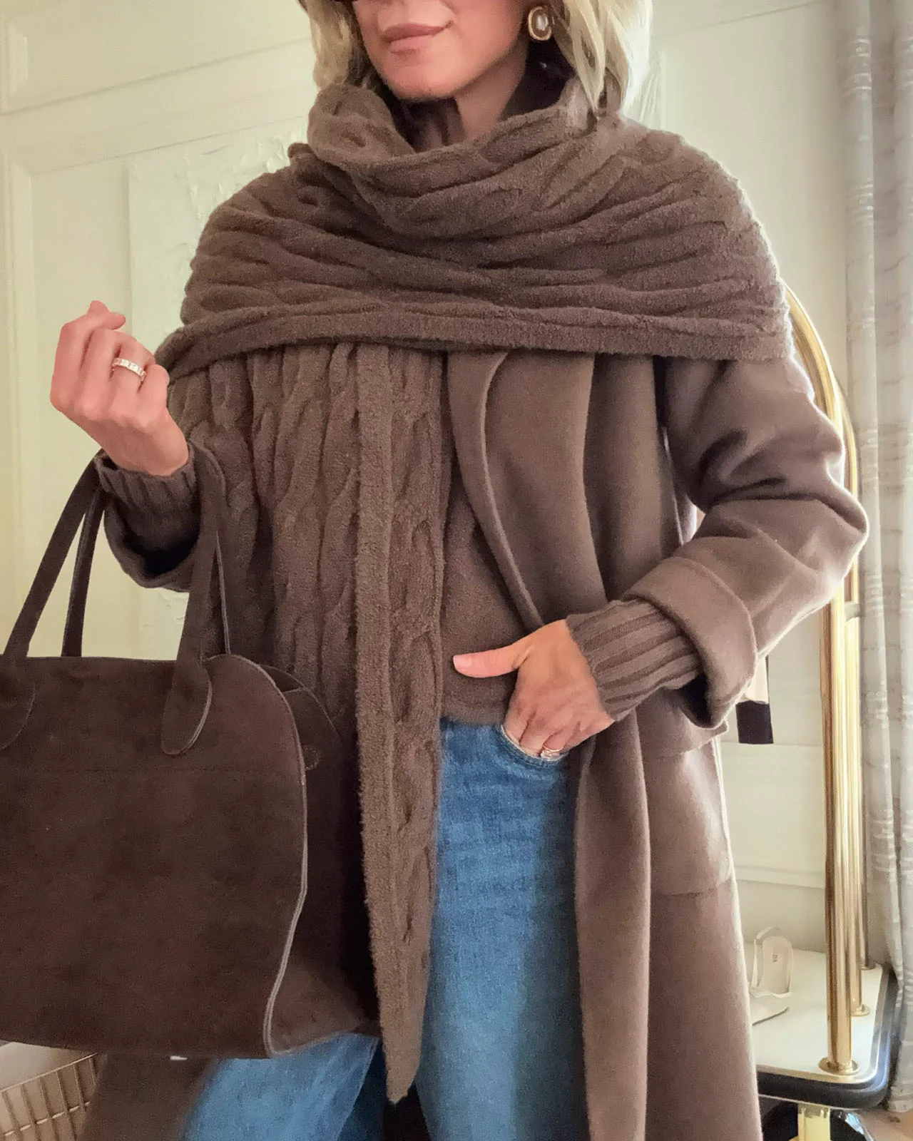 Splendid x @Cellajaneblog Cable Scarf