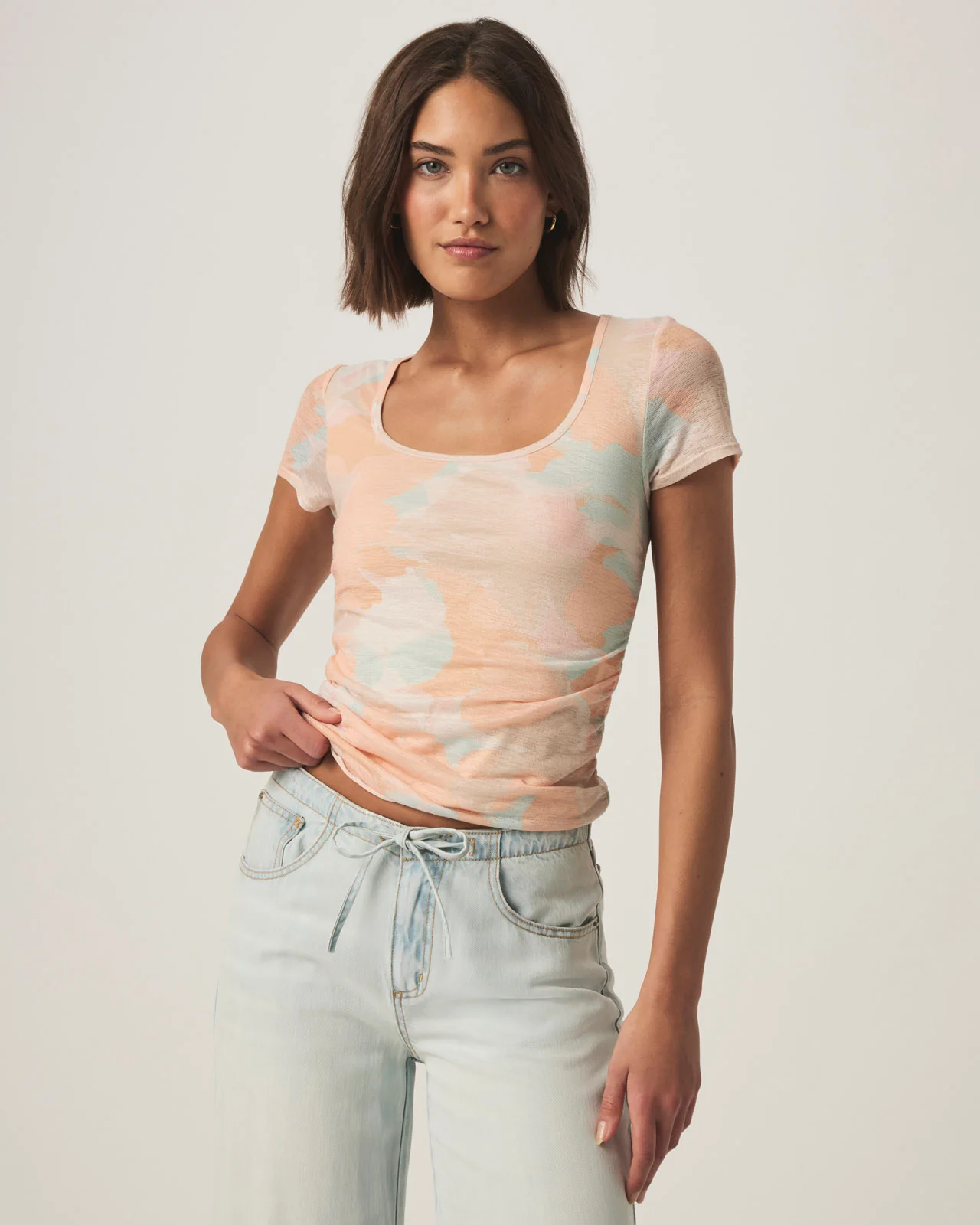 Cheyla Scoop Neck Tee