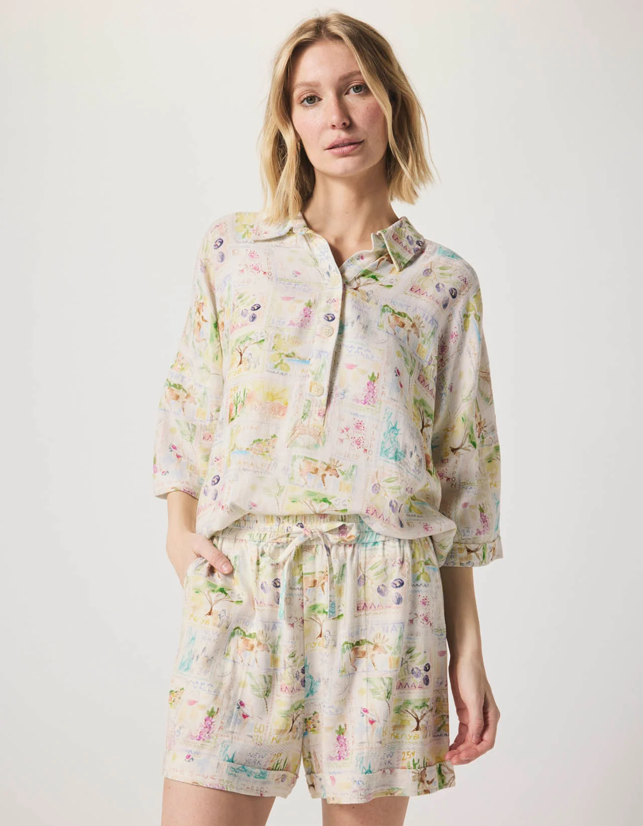 Coastal Postcard Top