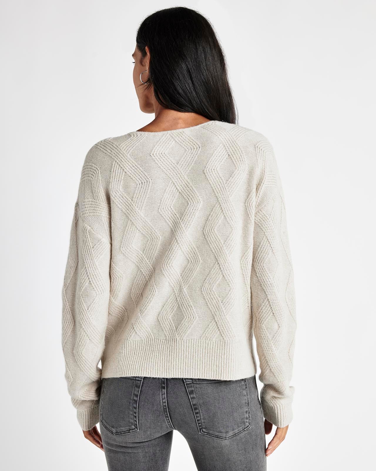 20190-diamond-cable-v-neck-sweater-7.jpg Diamond Cable V-Neck Sweater
