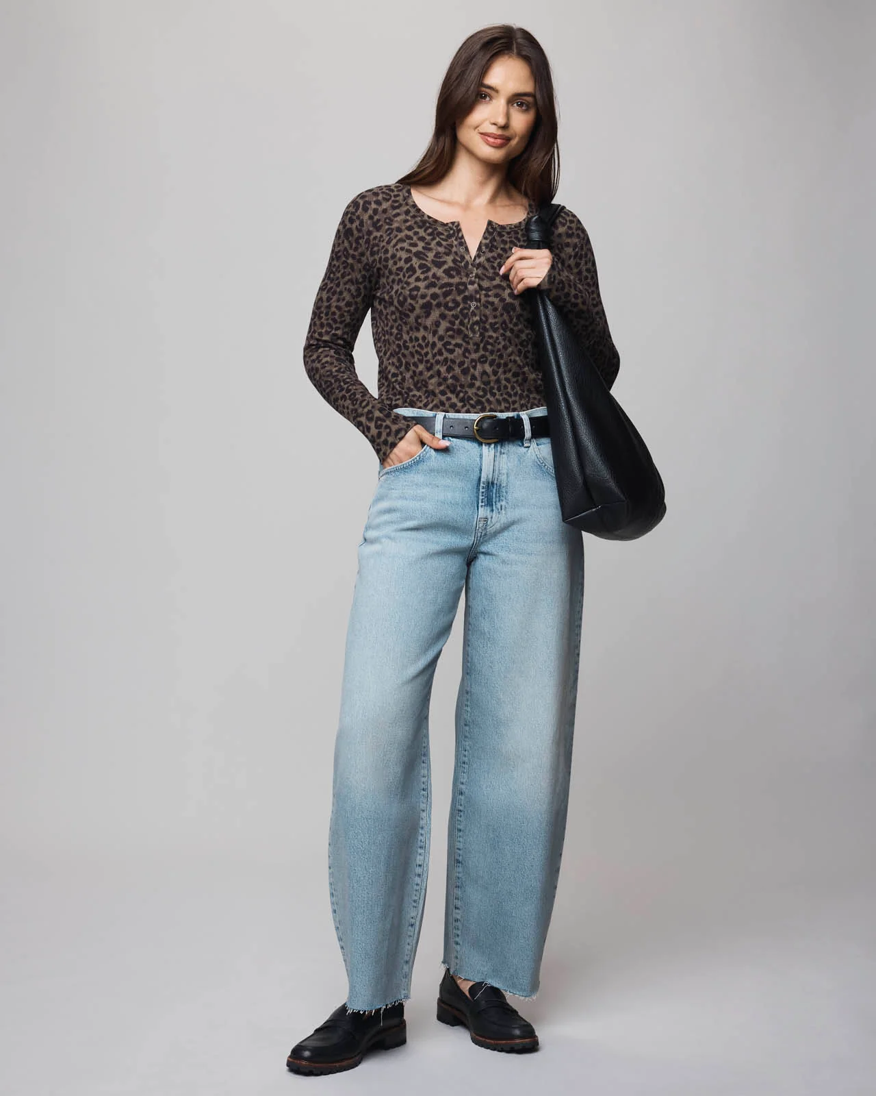 Thermal Forever Leopard Henley