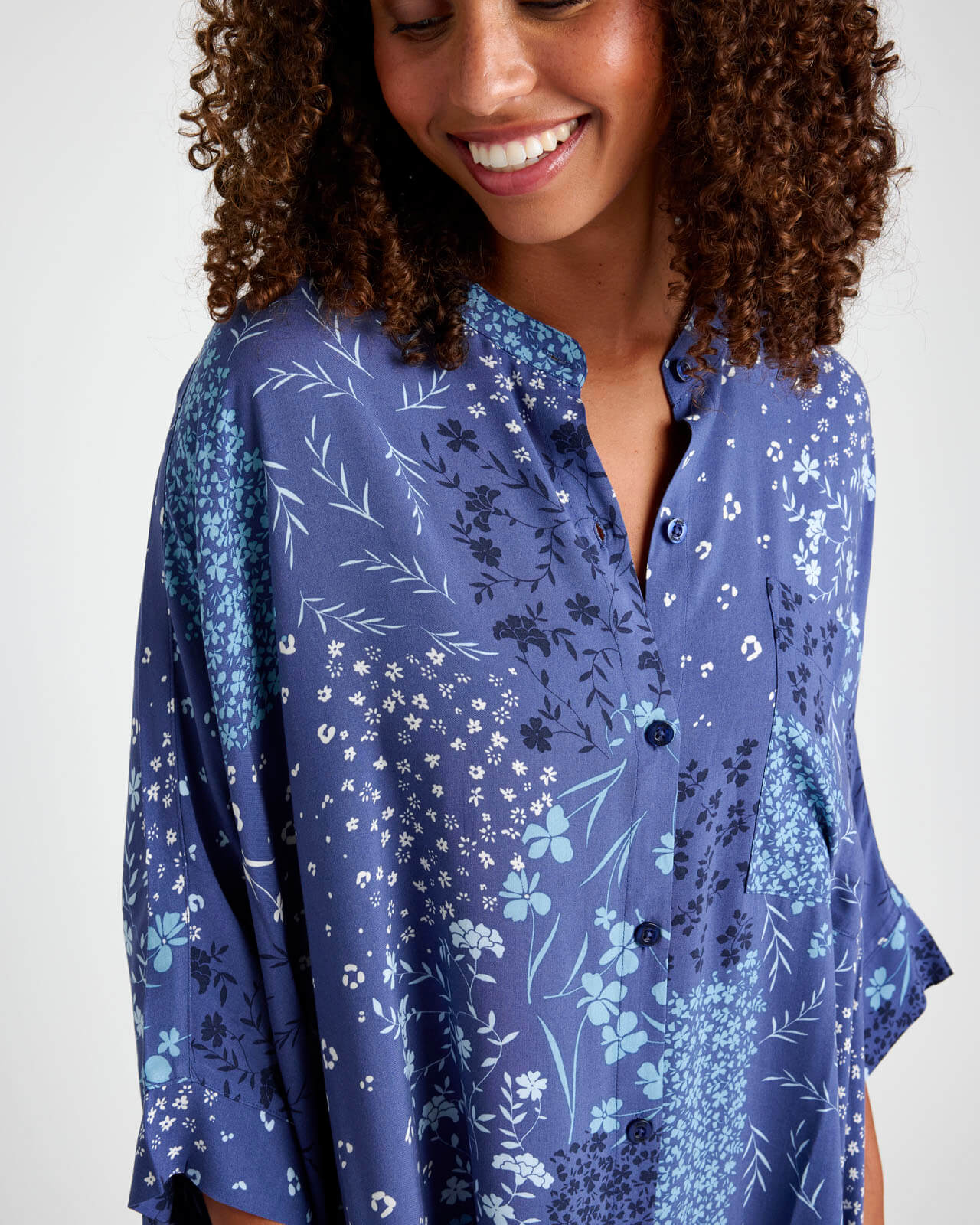 Ditsy Patchwork Sleep Shirt