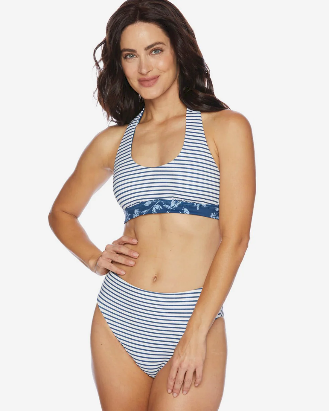 Double Dutch Reversible Halter Swim Top