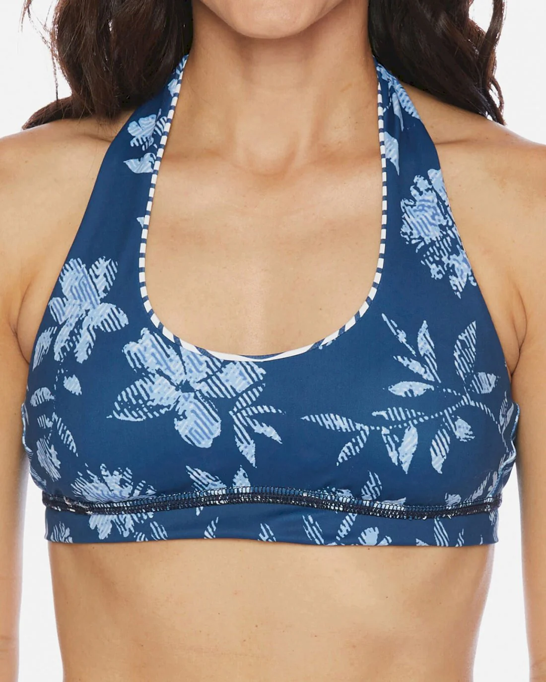 Double Dutch Reversible Halter Swim Top