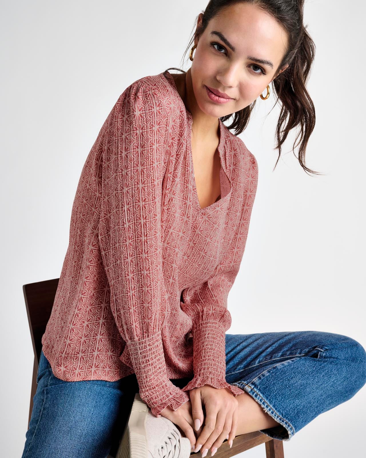 Ellen Crinkle Top