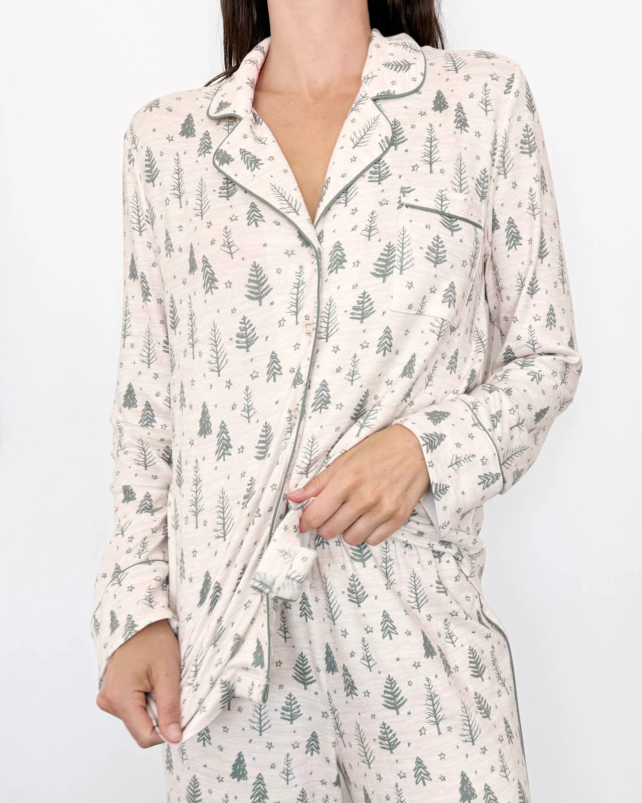 Fir Trees Flora Pillow Soft PJ Set