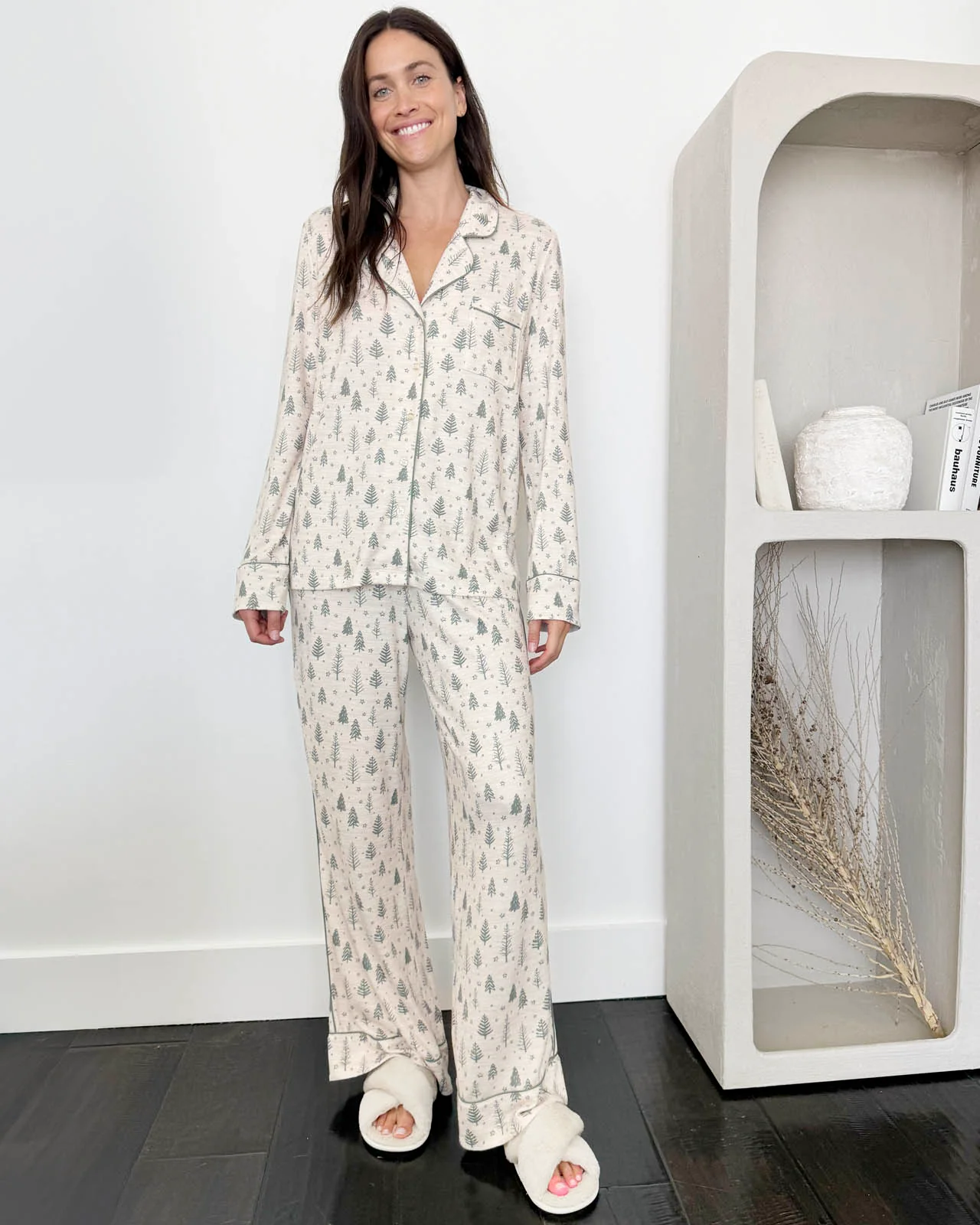 Fir Trees Flora Pillow Soft PJ Set