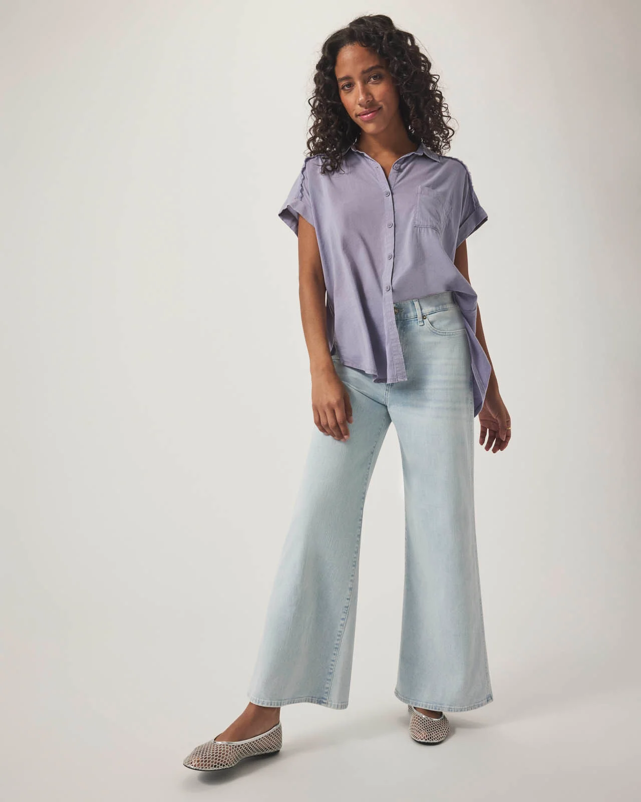 Cropped Slim Palazzo Jean