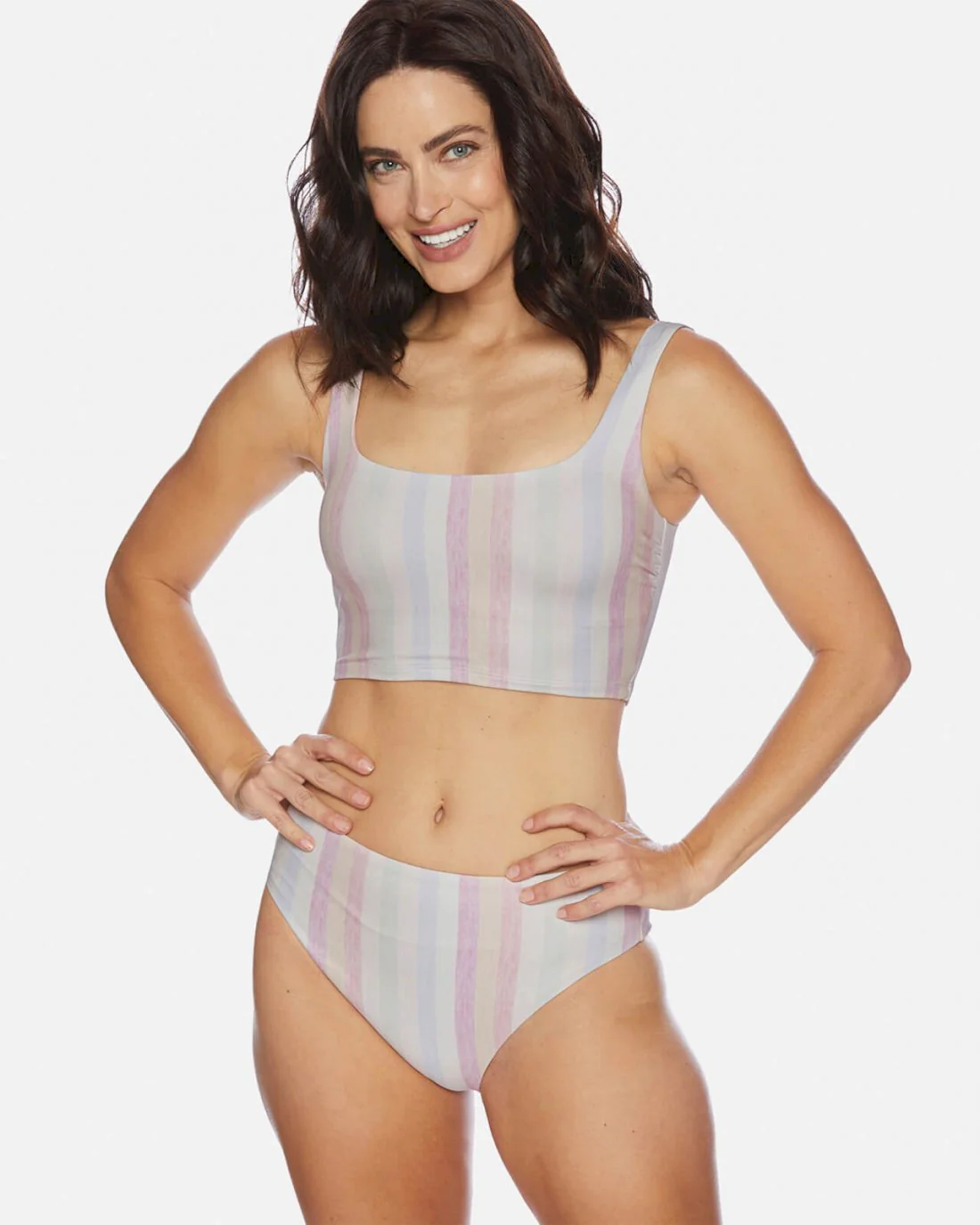 Heather Ombre Stripe High Waist Bottom