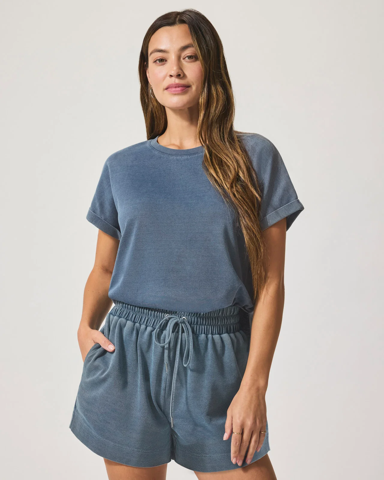 Indigo Lounge Short Sleeve Sweatshirt