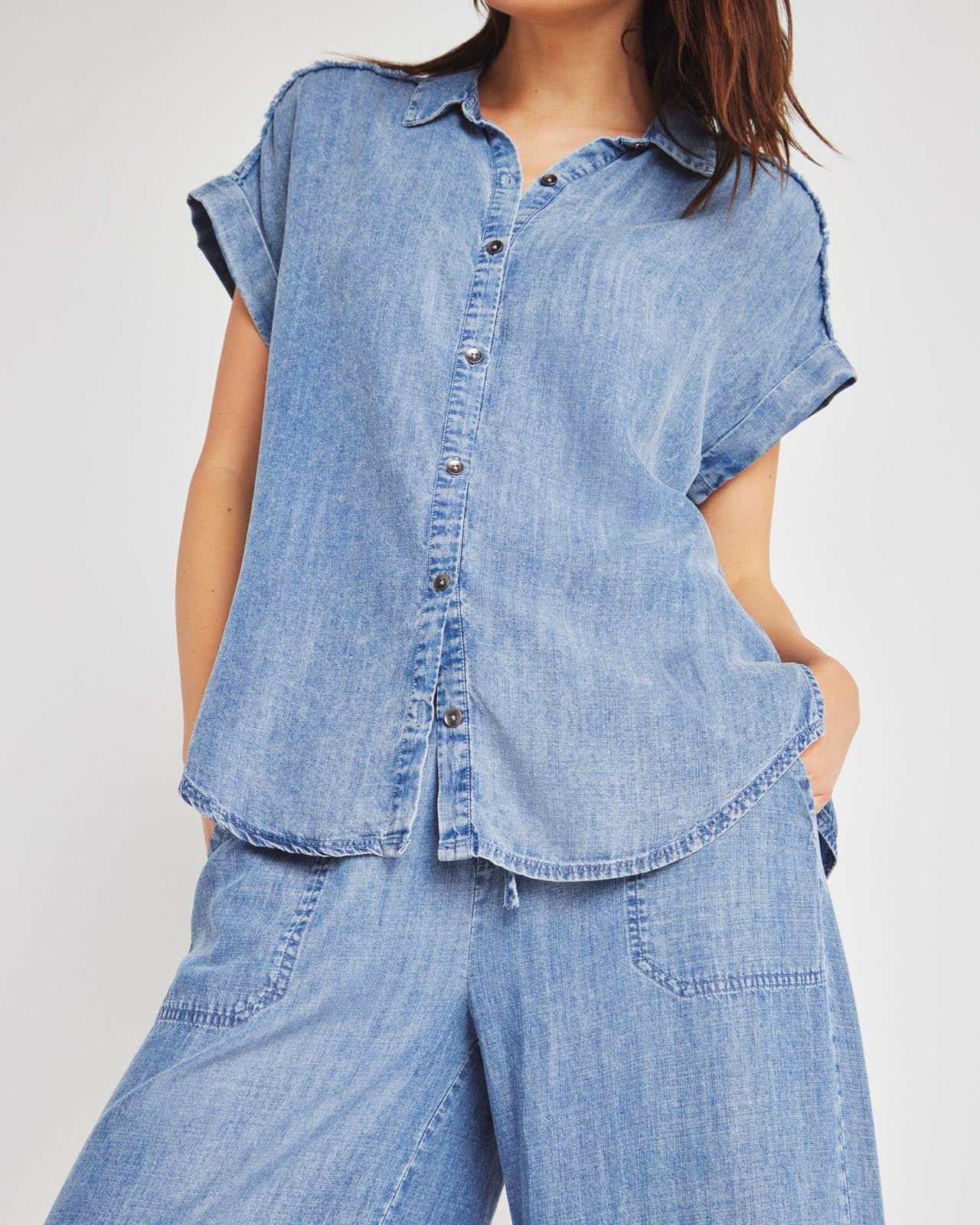 23212-kathryn-chambray-short-sleeve-shirt-3.jpg Kathryn Chambray Short Sleeve Shirt