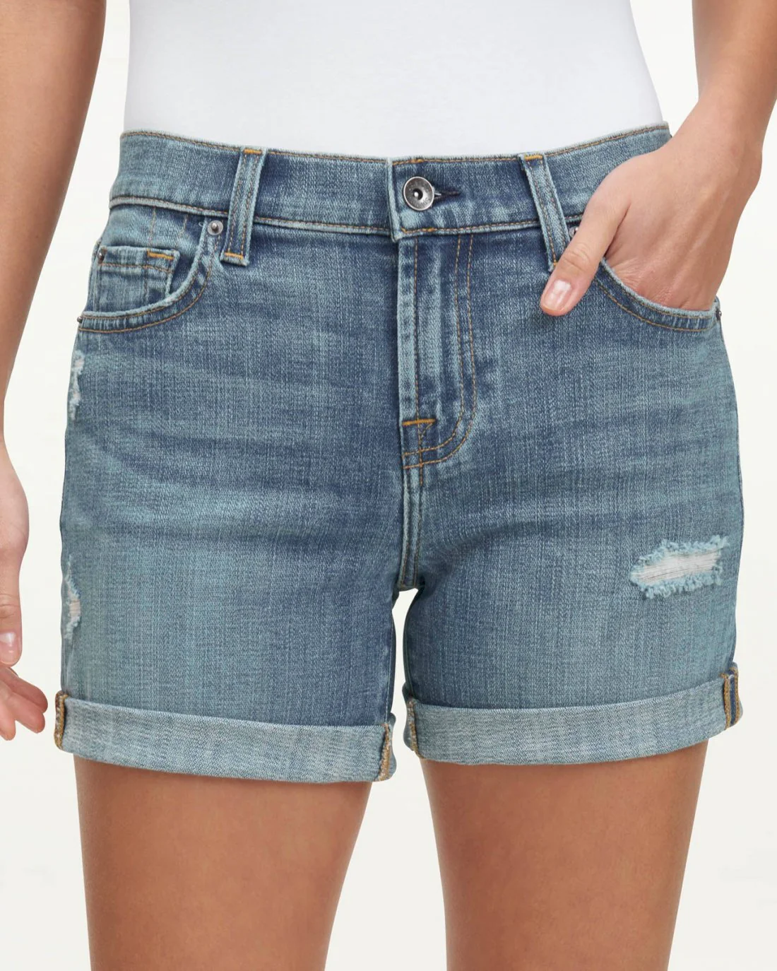 Mid-Rise Relaxed Cuff Short