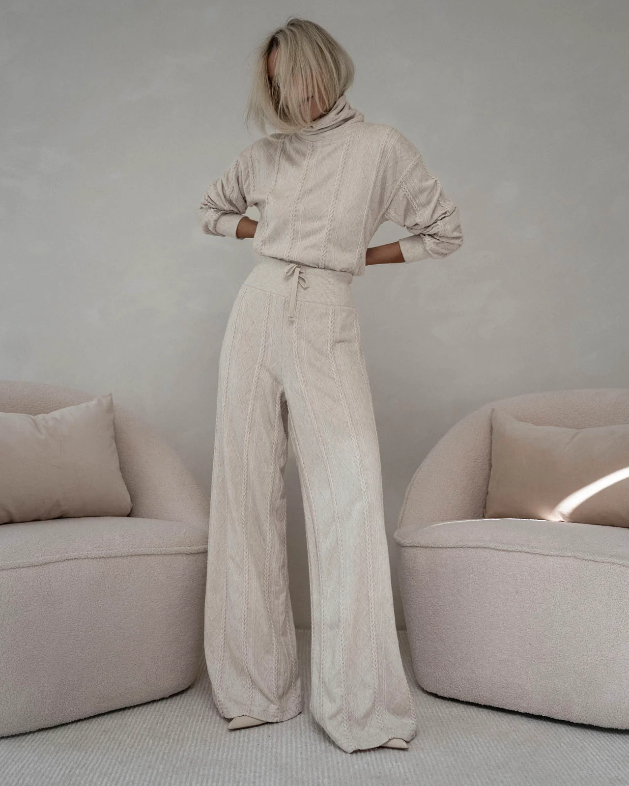 Cable Lounge Wide Leg Pant