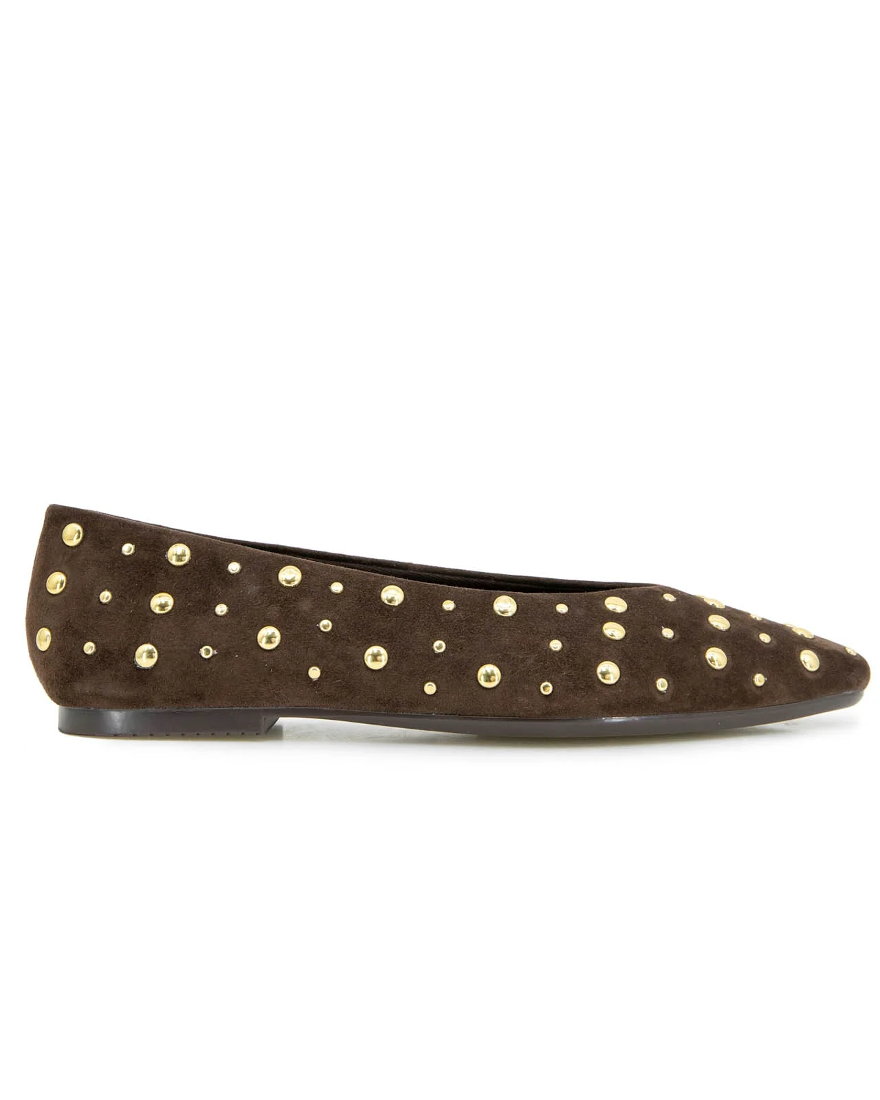 Latouche Studded Flat in Spice