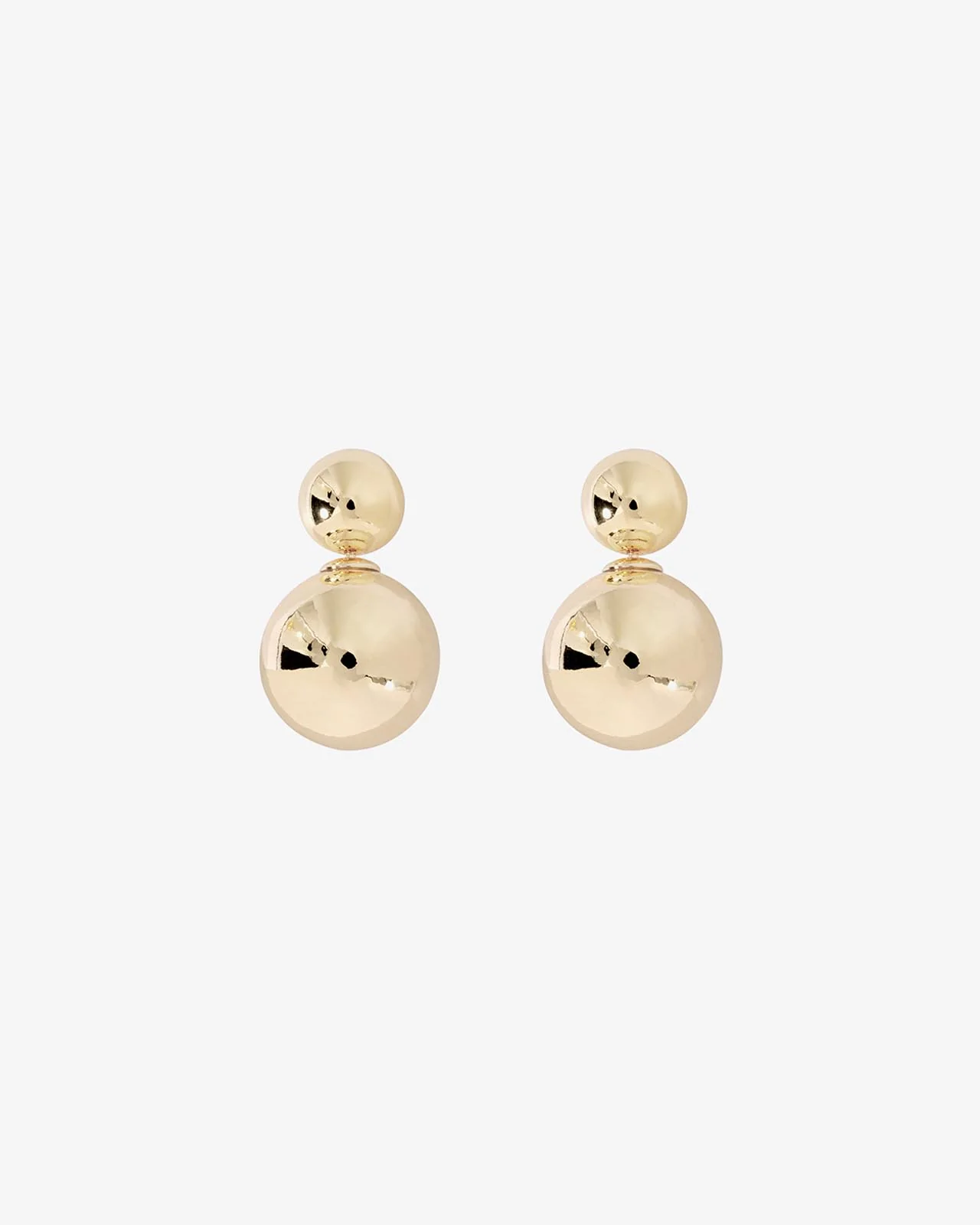 Shashi Gold Double Ball Earring