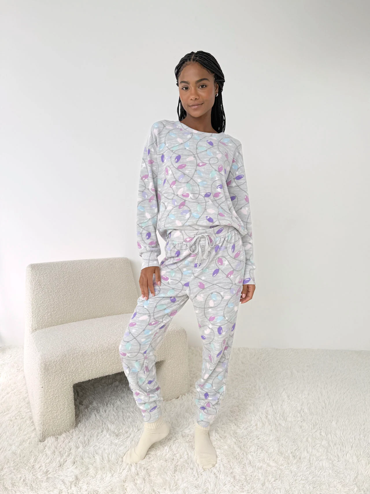 2997-holiday-lights-marna-waffle-pj-set-4.webp Holiday Lights Marna Waffle PJ Set