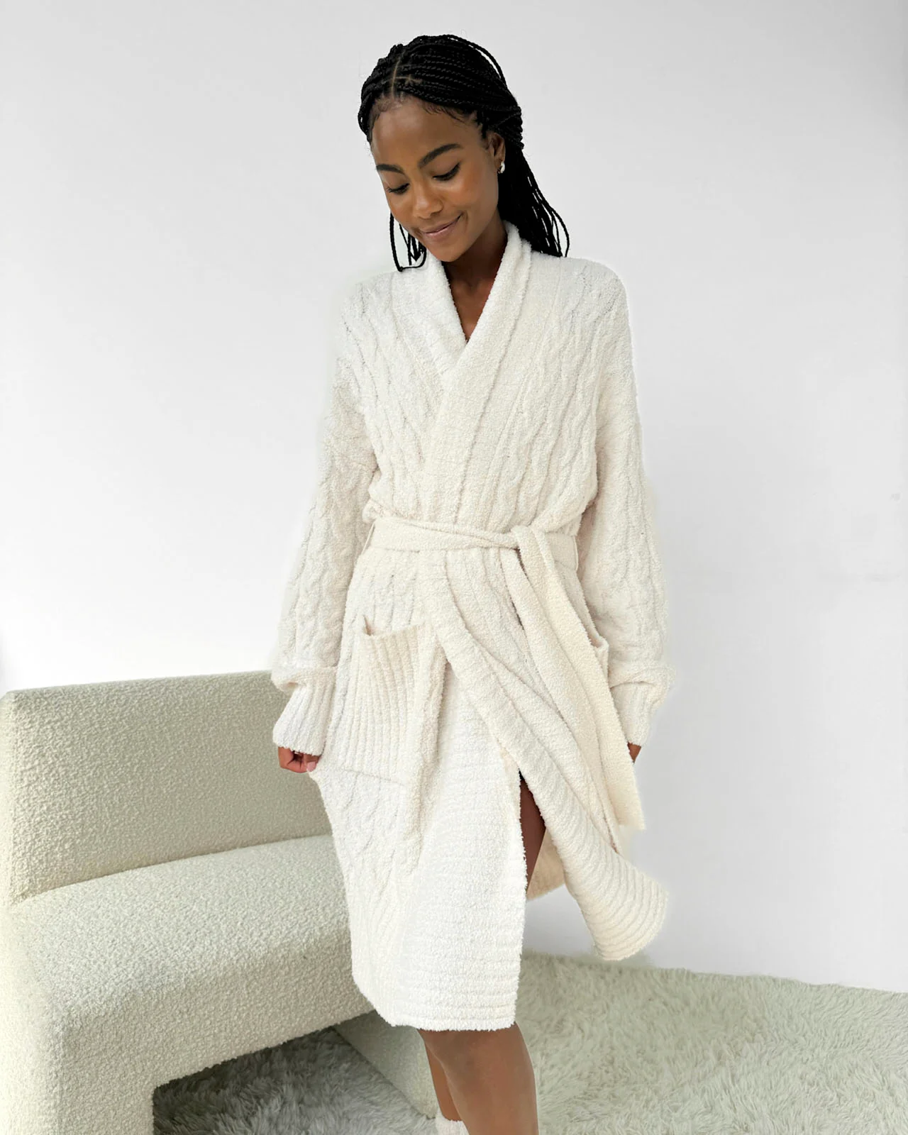 3088-ivory-cozy-fuzzy-pj-cable-robe-1.webp Ivory Cozy Fuzzy PJ Cable Robe