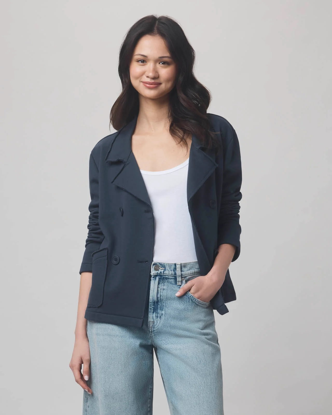 Diana French Terry Blazer